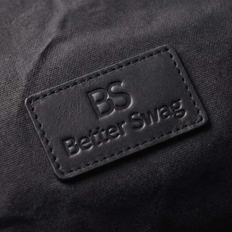 Debossed leather patch