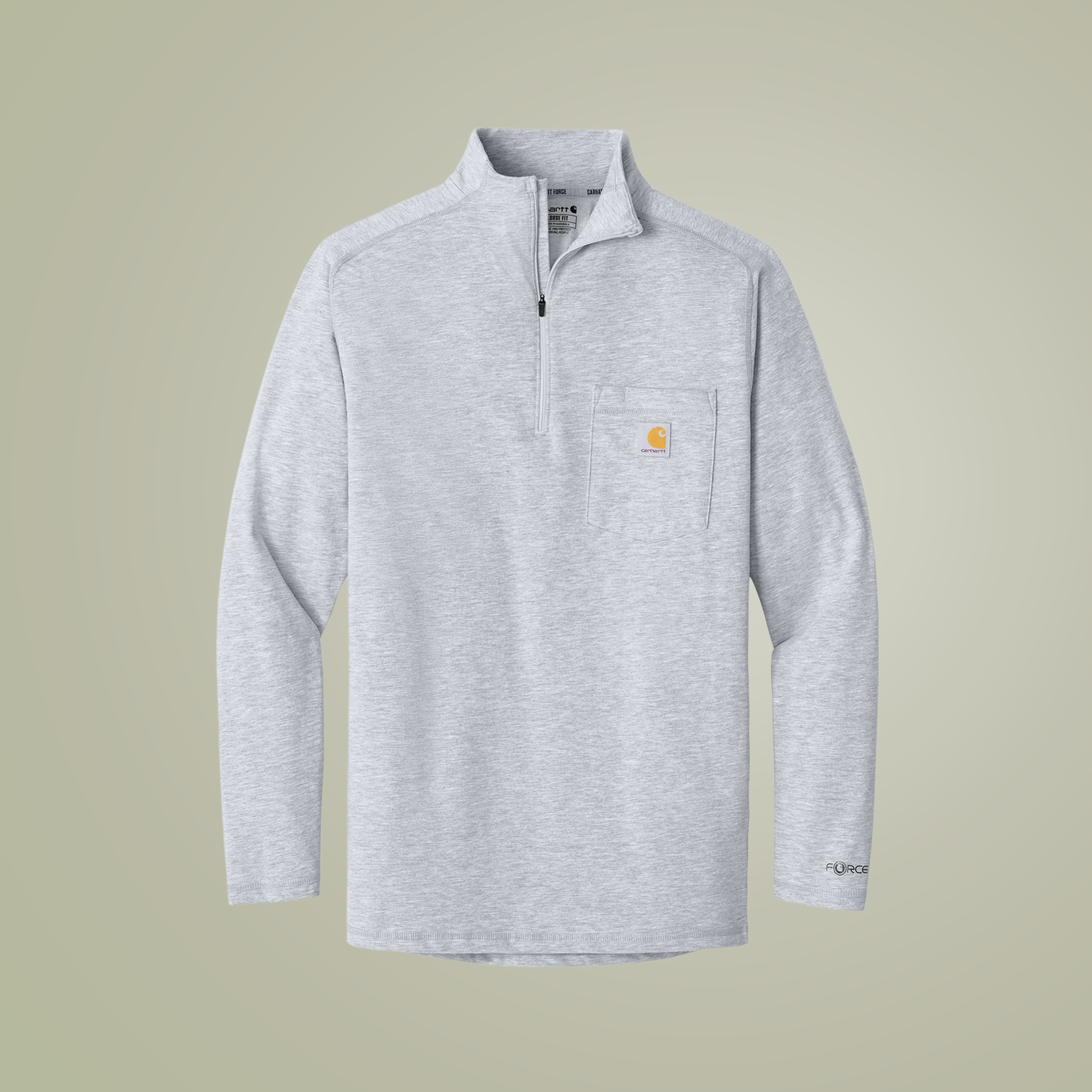 Carhartt Force One-Quarter Zip Long Sleeve T-Shirt