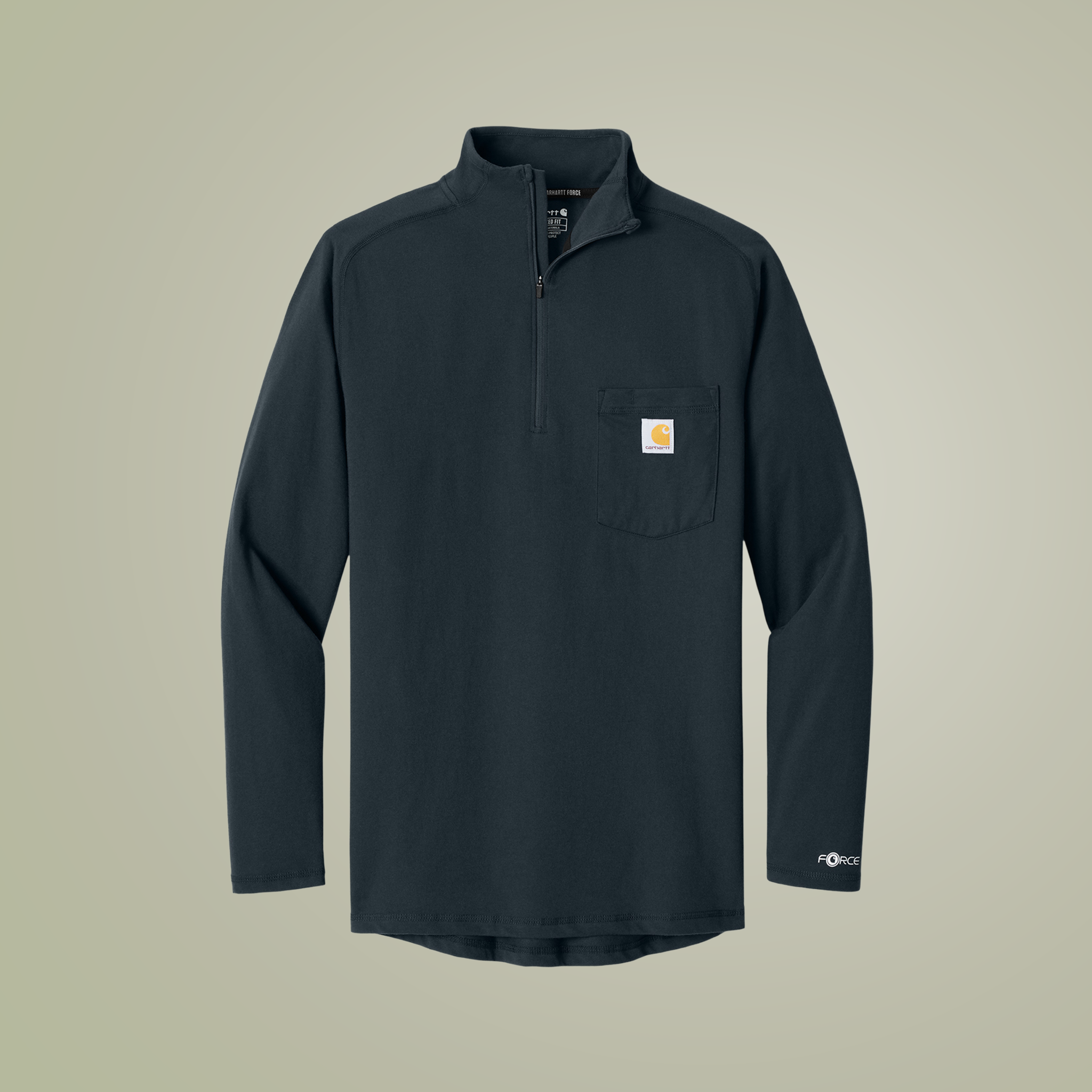 Carhartt Force One-Quarter Zip Long Sleeve T-Shirt