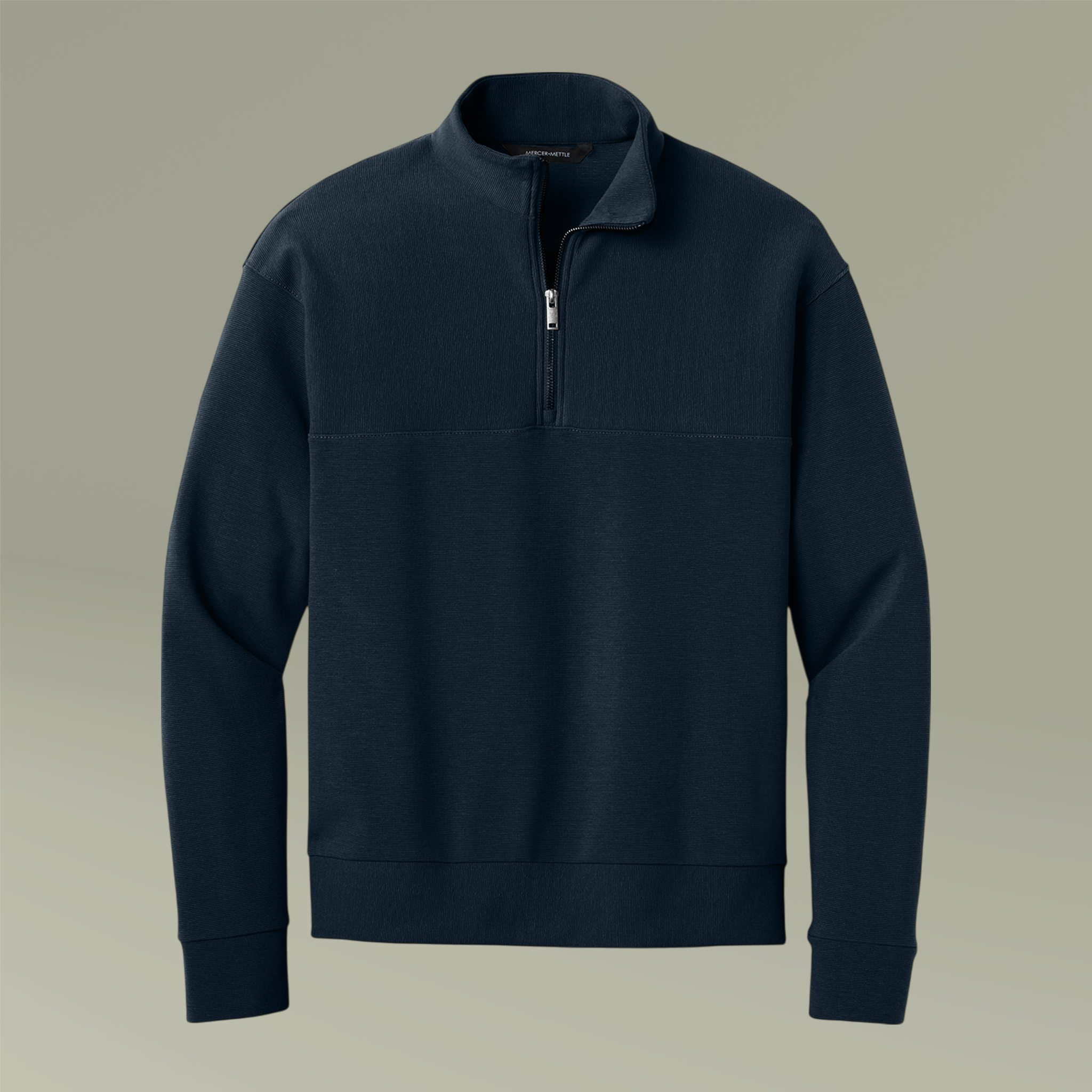 Mercer+Mettle Men's Linear Texture Quarter-Zip (Embroidery)