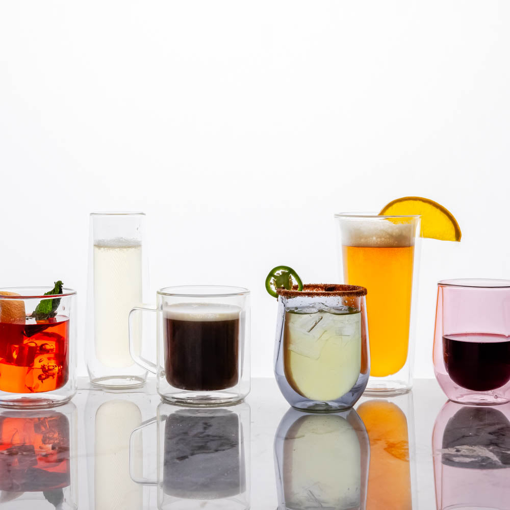 Corkcicle Stemless Flute Glass Set (2)