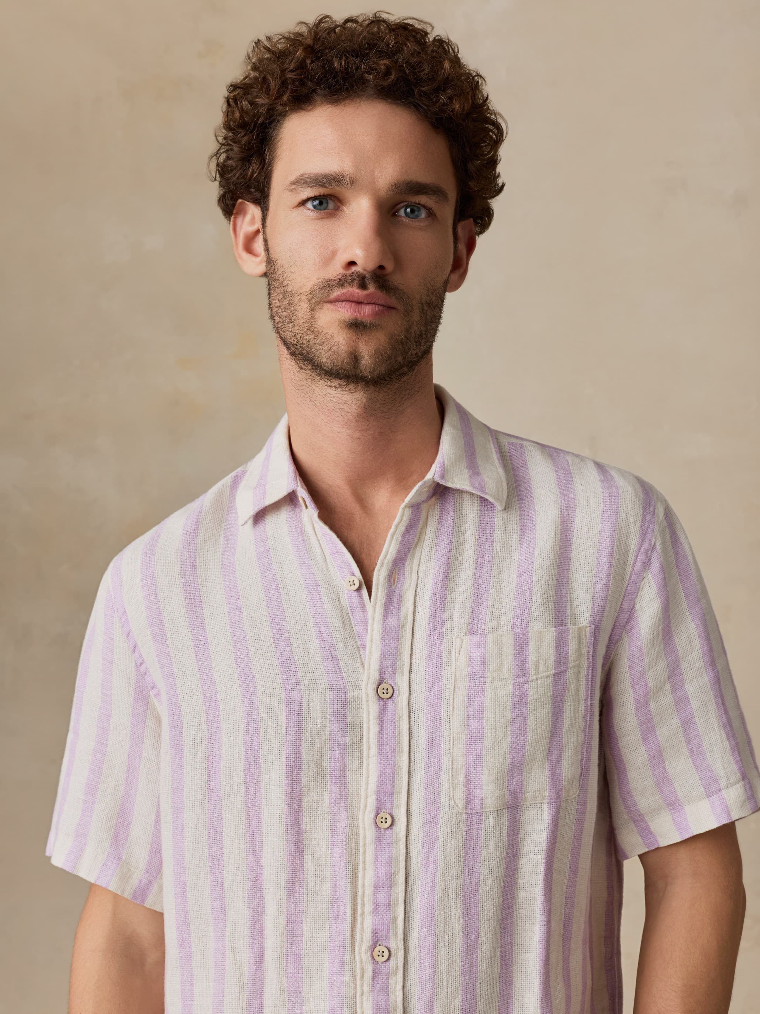 Faherty Short-Sleeve Palma Linen Shirt