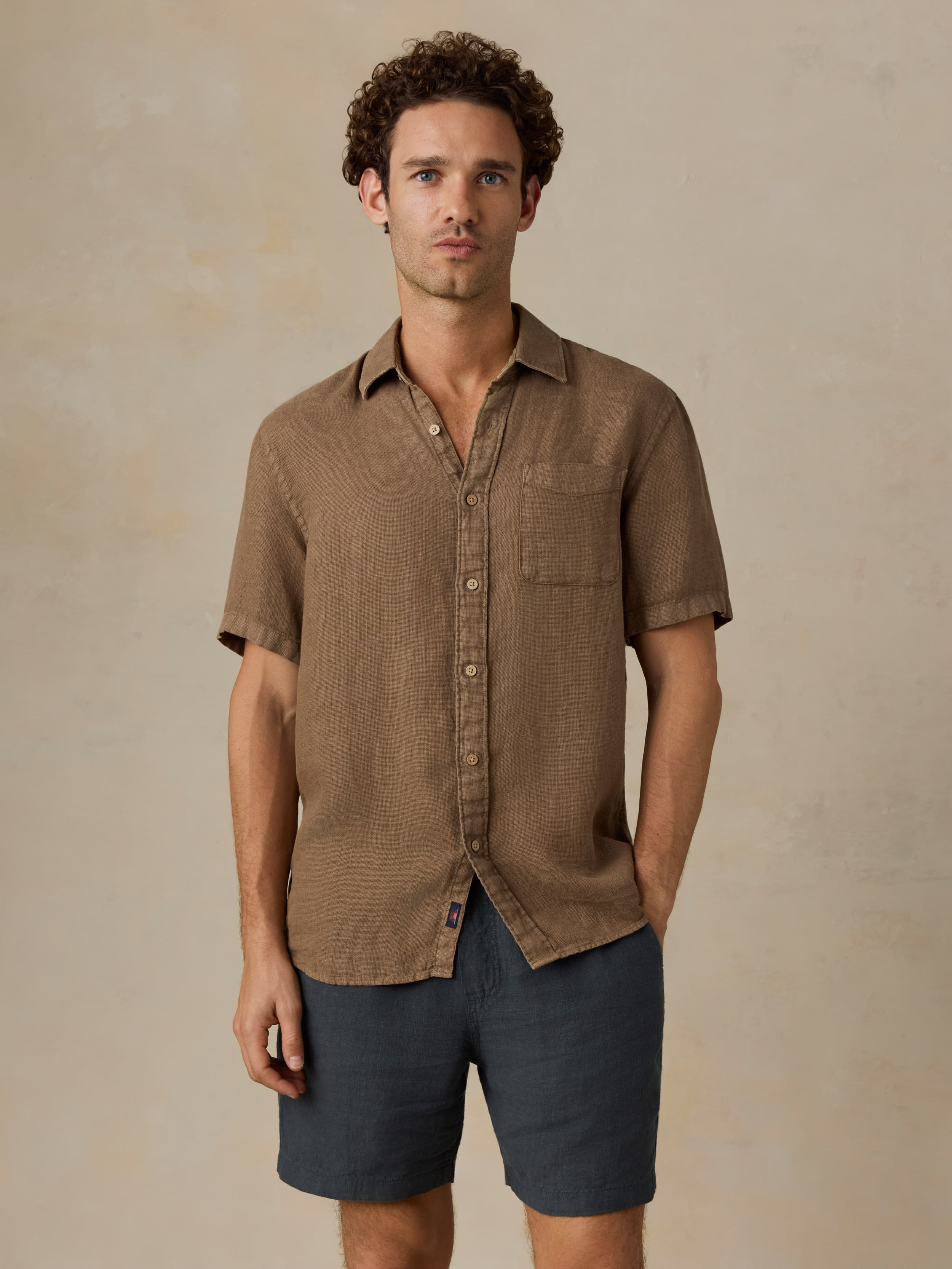 Faherty Short-Sleeve Palma Linen Shirt