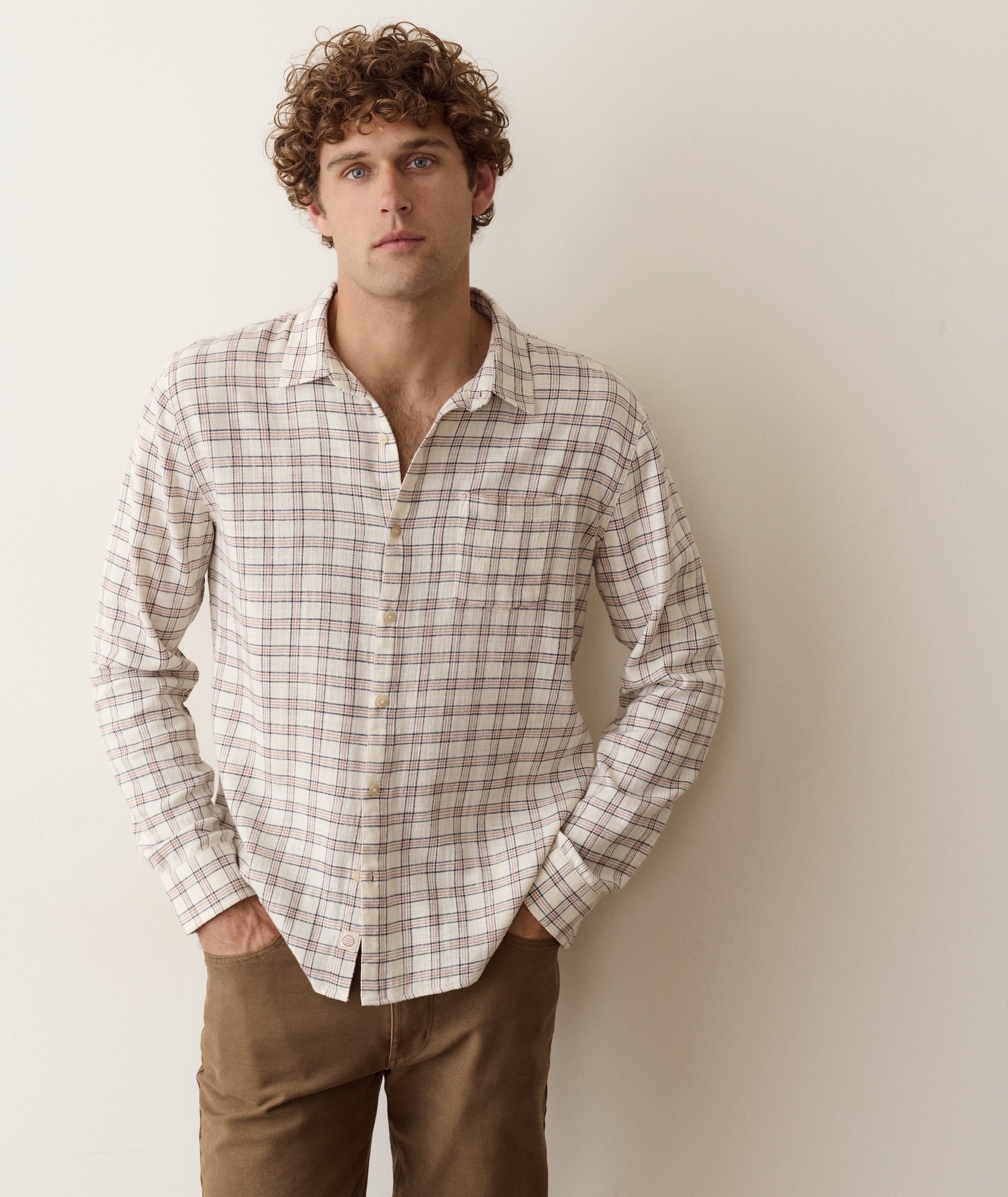 Marine Layer Stretch Selvage Long Sleeve Shirt