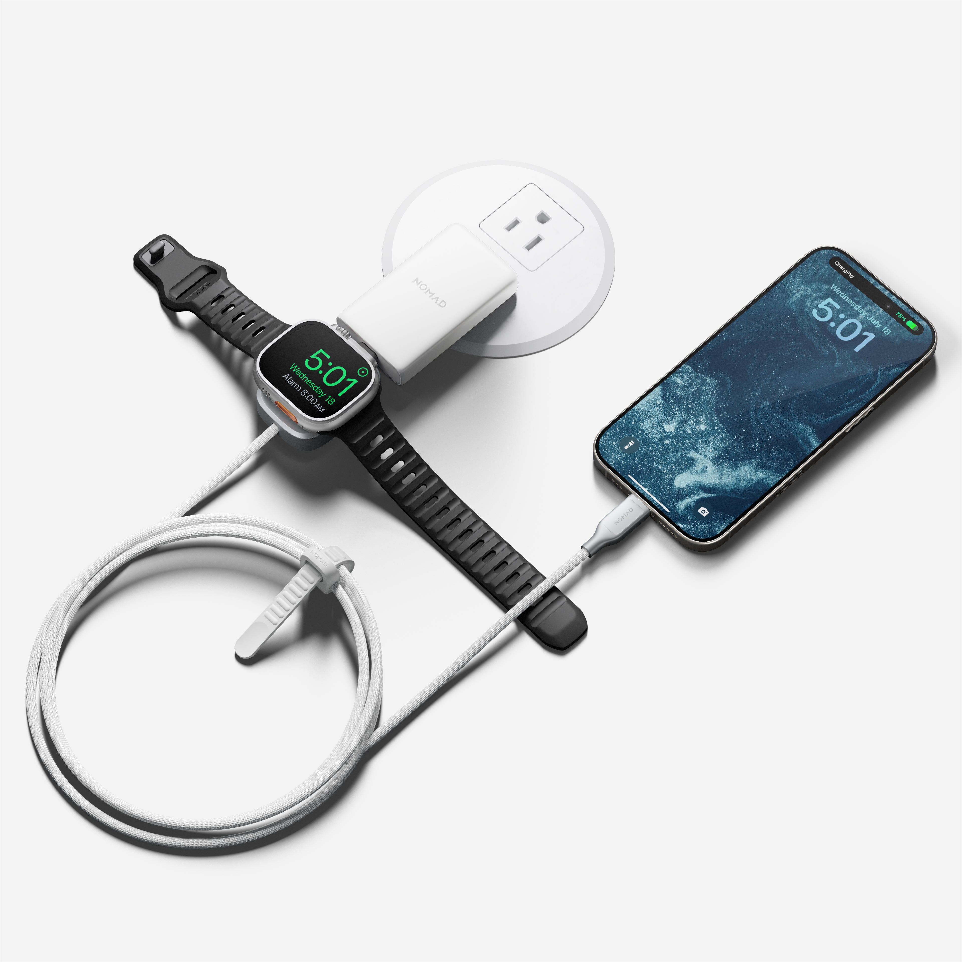 Nomad Goods Universal Cable for Apple Watch | 1.5m | White
