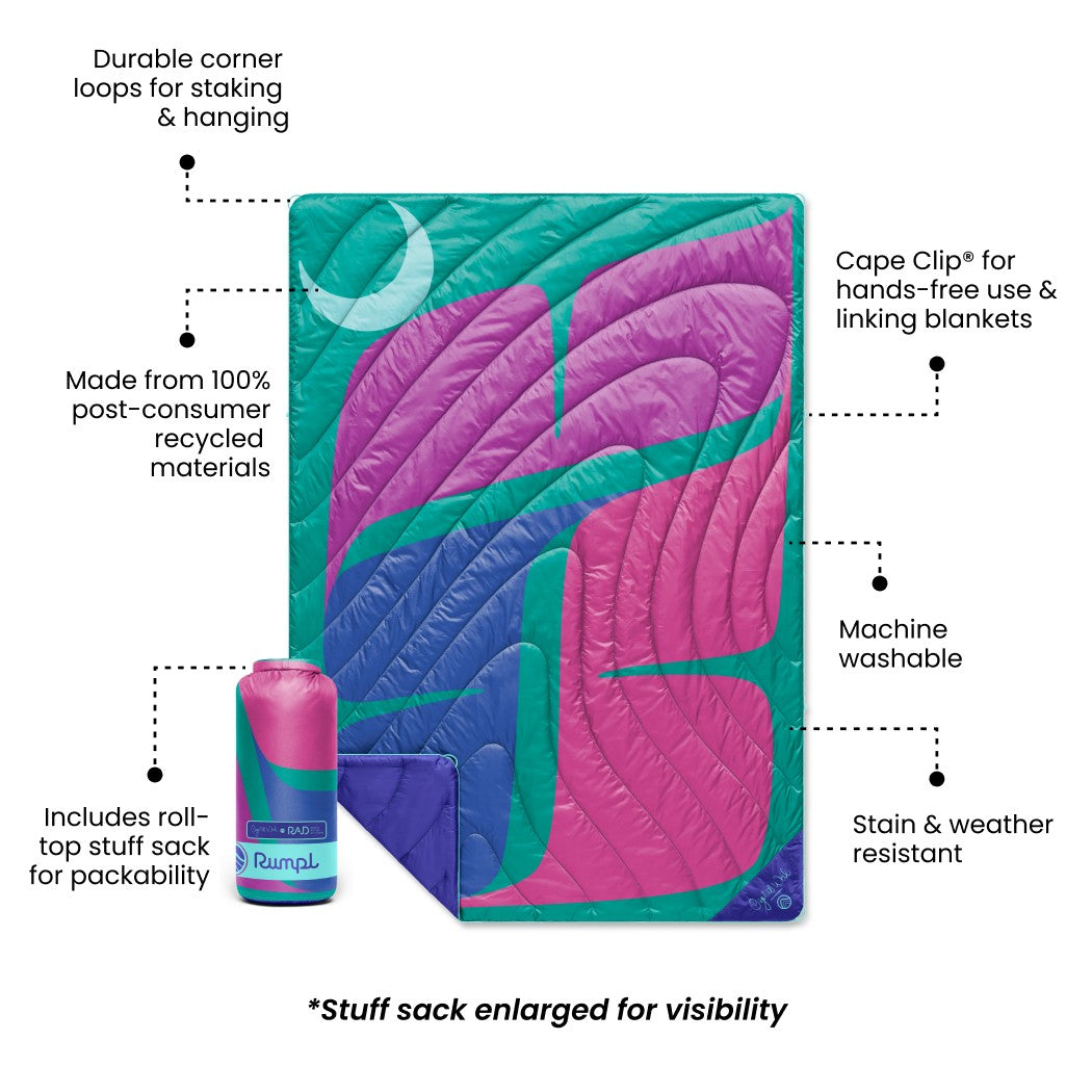 Rumpl Original Puffy Blanket - Crystal Worl - Together