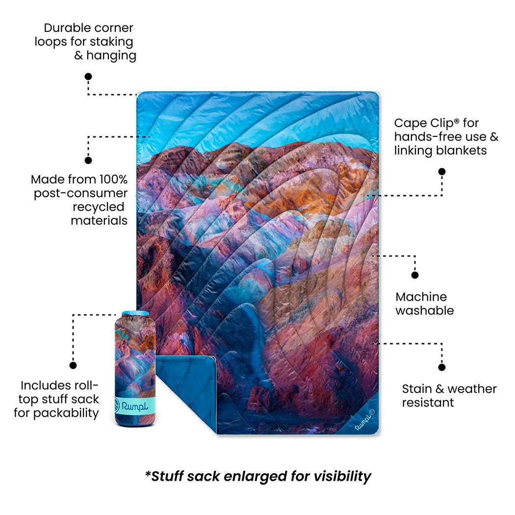 Rumpl Original Puffy Blanket - Death Valley Dawn