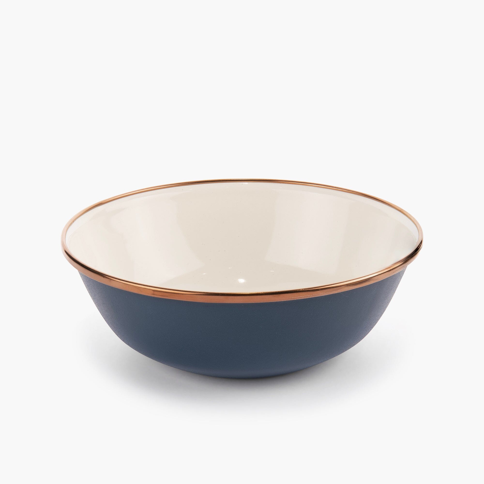 Barebones Enamel 2-Tone Bowl Set Indigo Blue