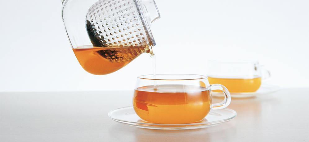 KINTO UNITEA cup & saucer 230ml glass
