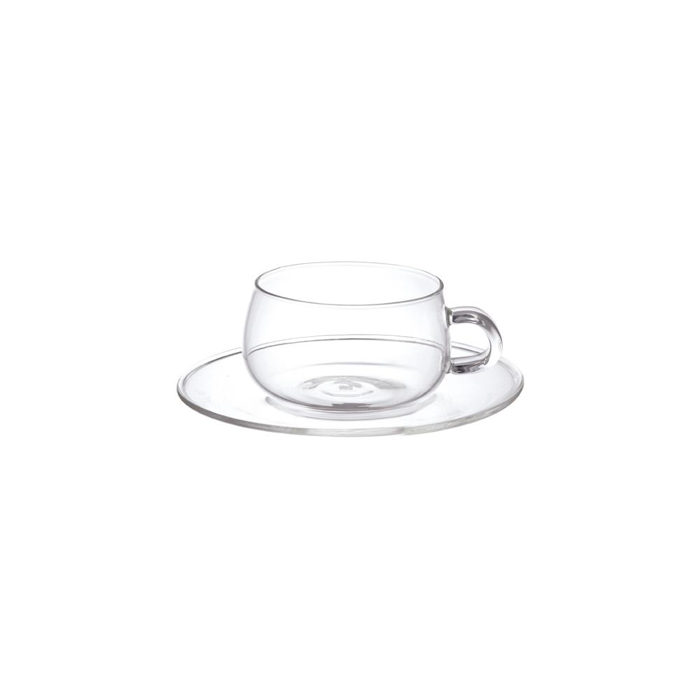 KINTO UNITEA cup & saucer 230ml glass