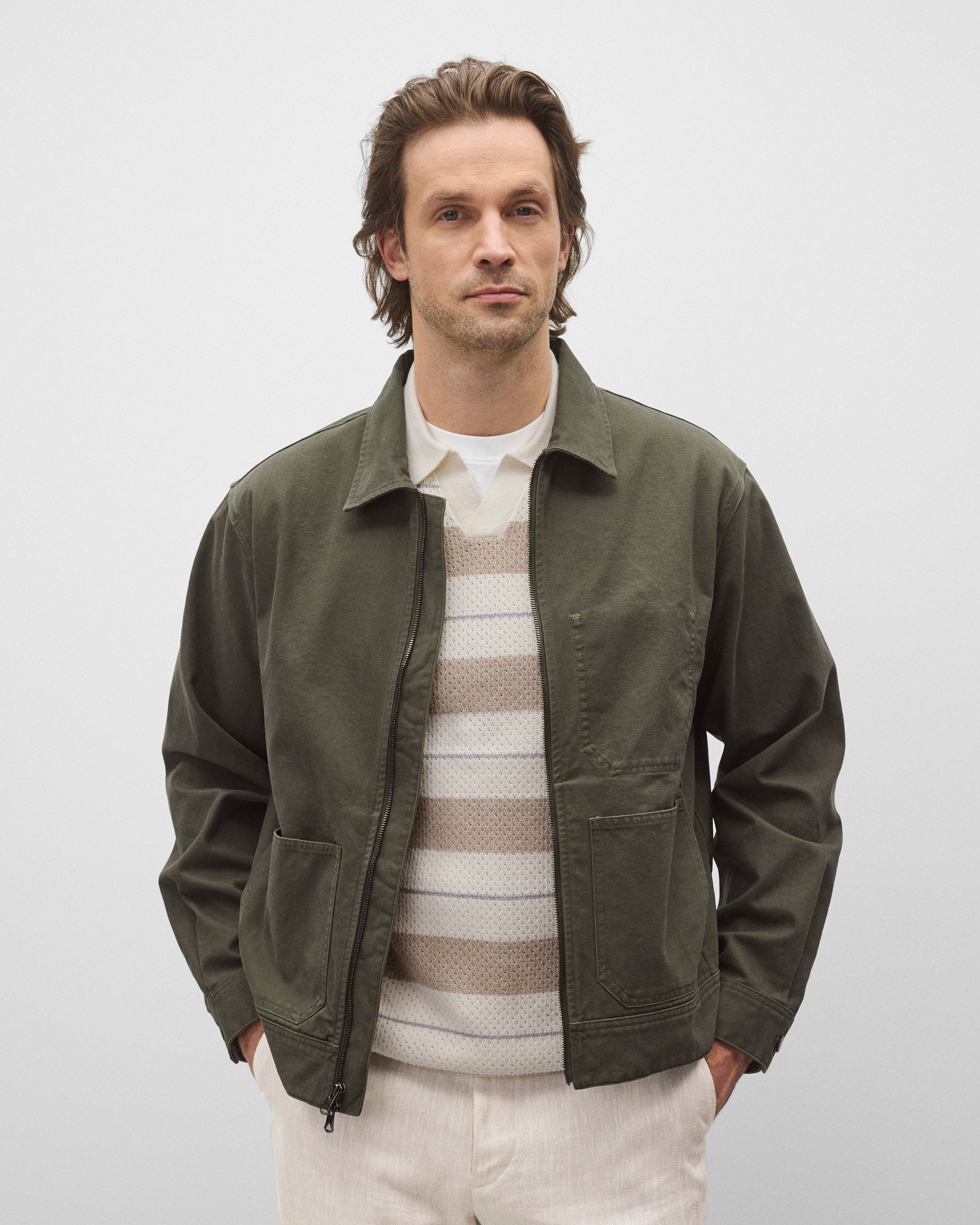 Reigning Champ Cotton Canvas Grounds Jacket