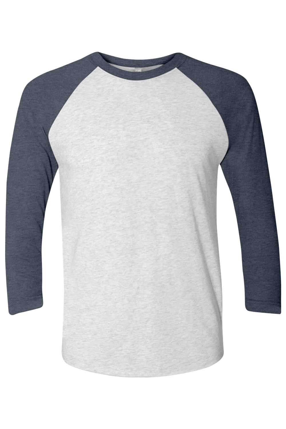 Indigo Sleeves/ Heather White Body|Front