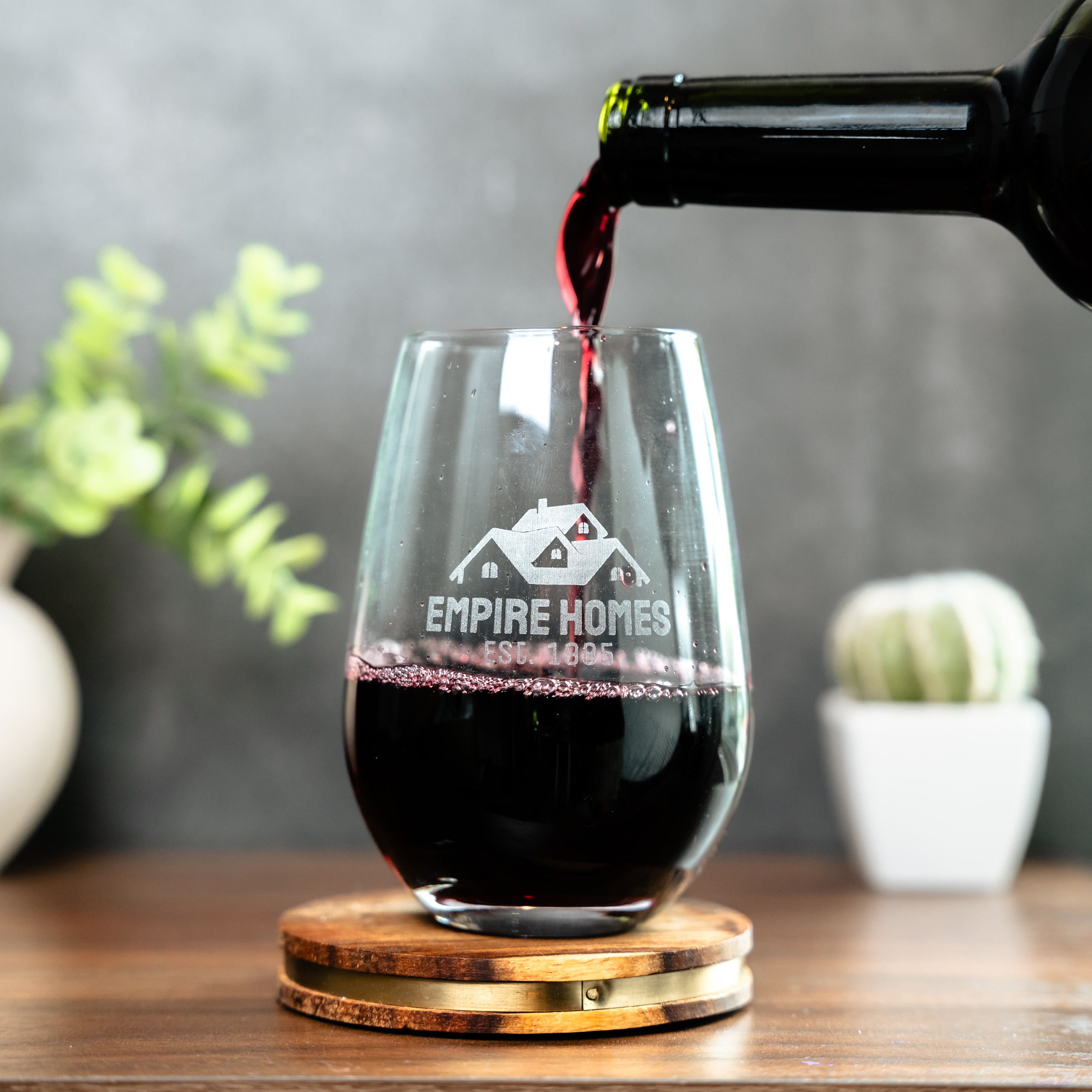 Branded Santa Fe Wine Glass - Box Set 5