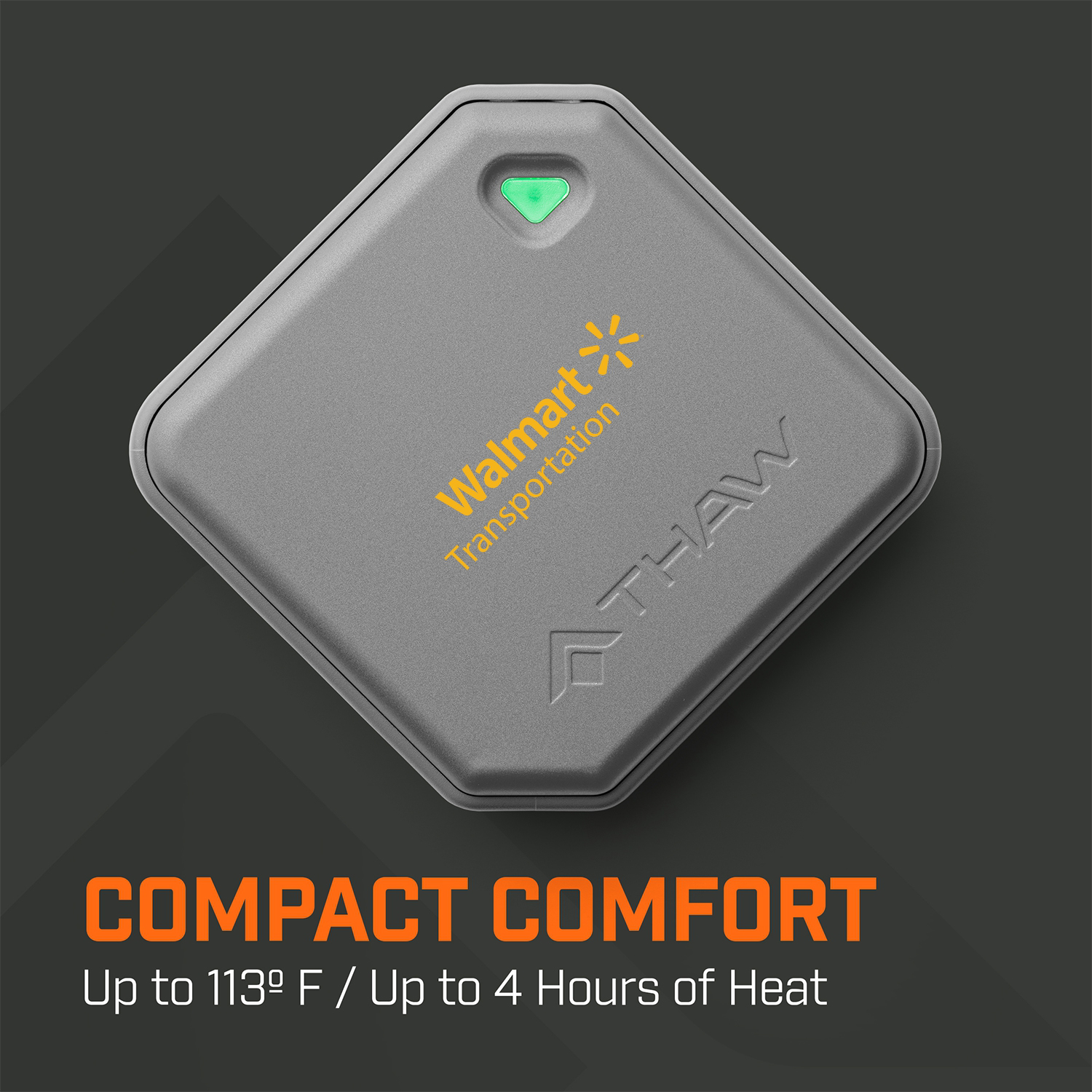 Thaw® Rechargeable 2K Hand Warmer & Flashlight Gray
