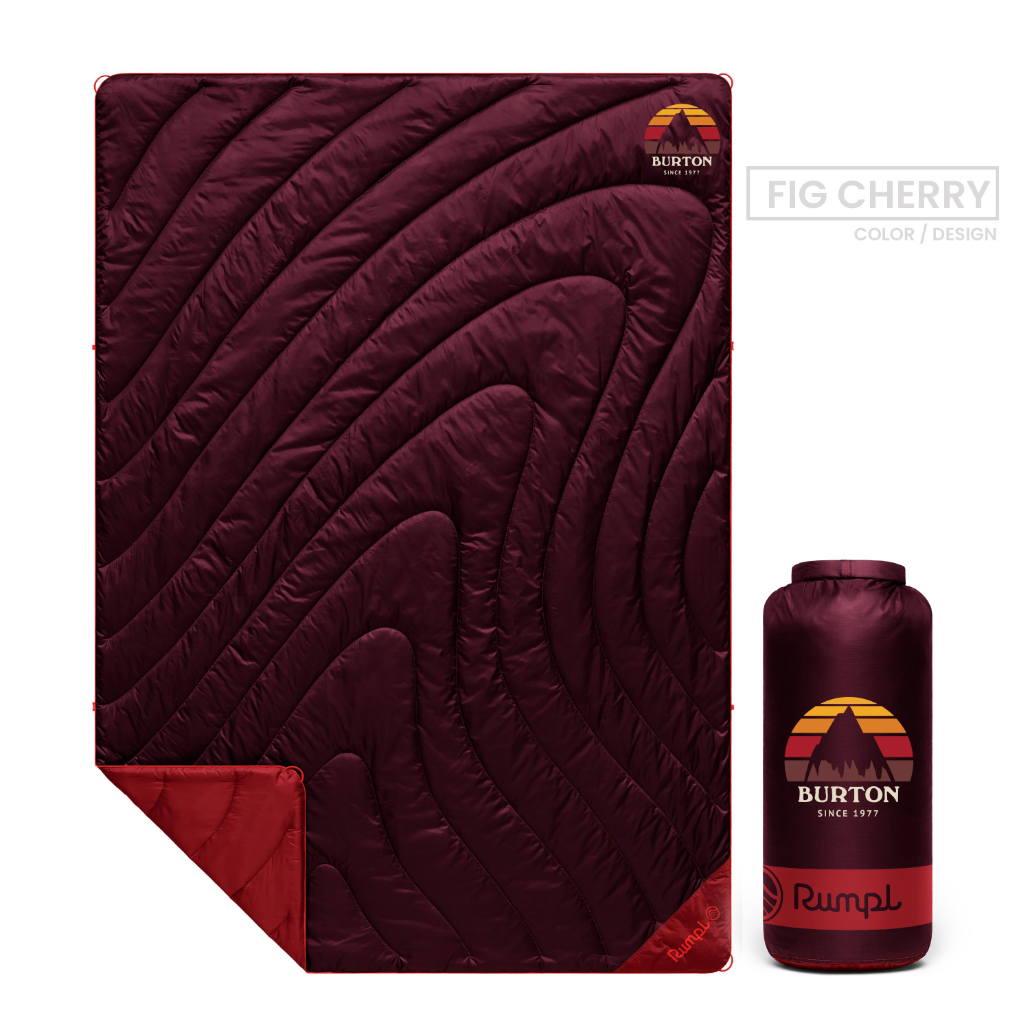 Rumpl® Original Puffy Blanket FIG CHERRY