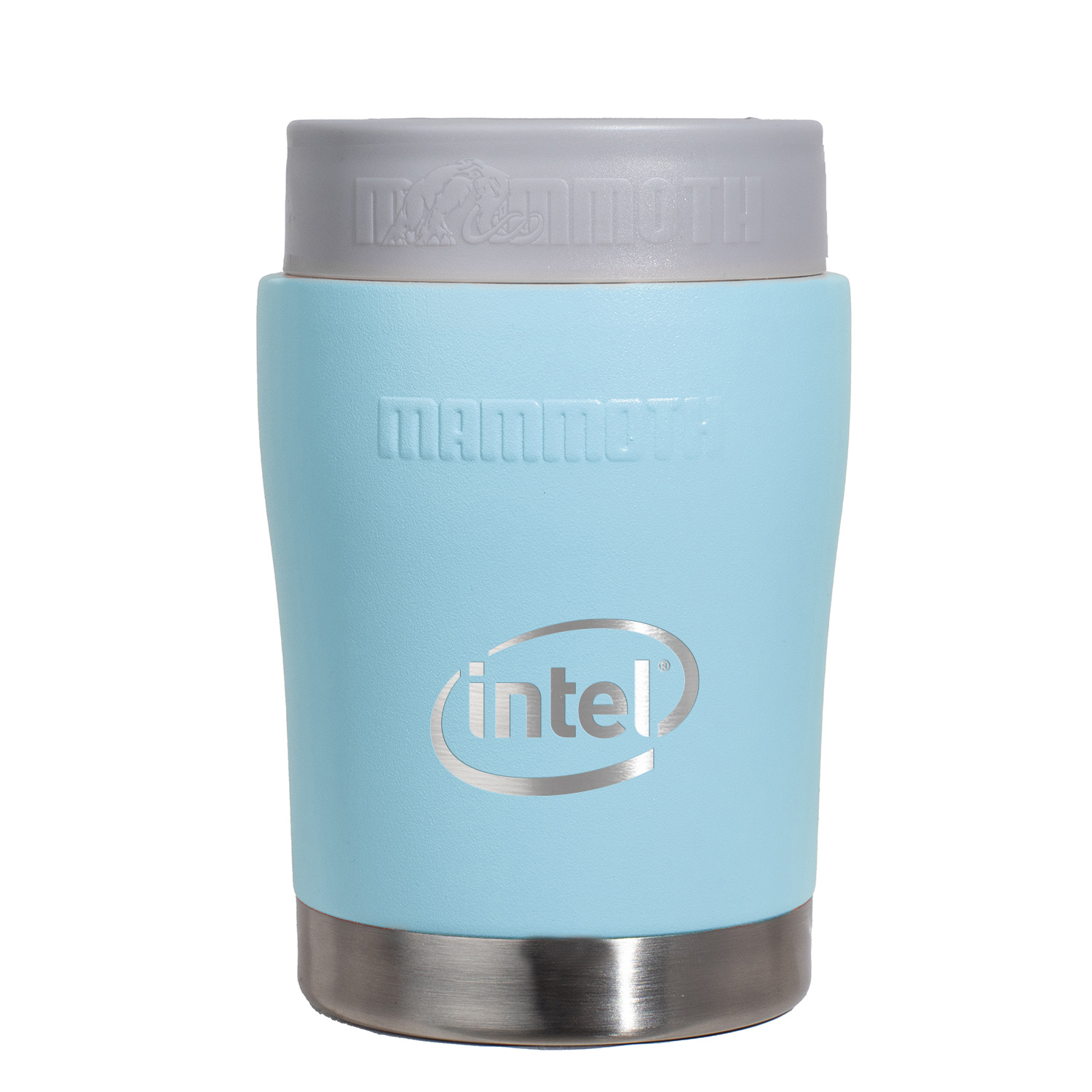 MAMMOTH® 13 OZ. CHILLER CAN BOTTLE COOLER Light Blue Glow
