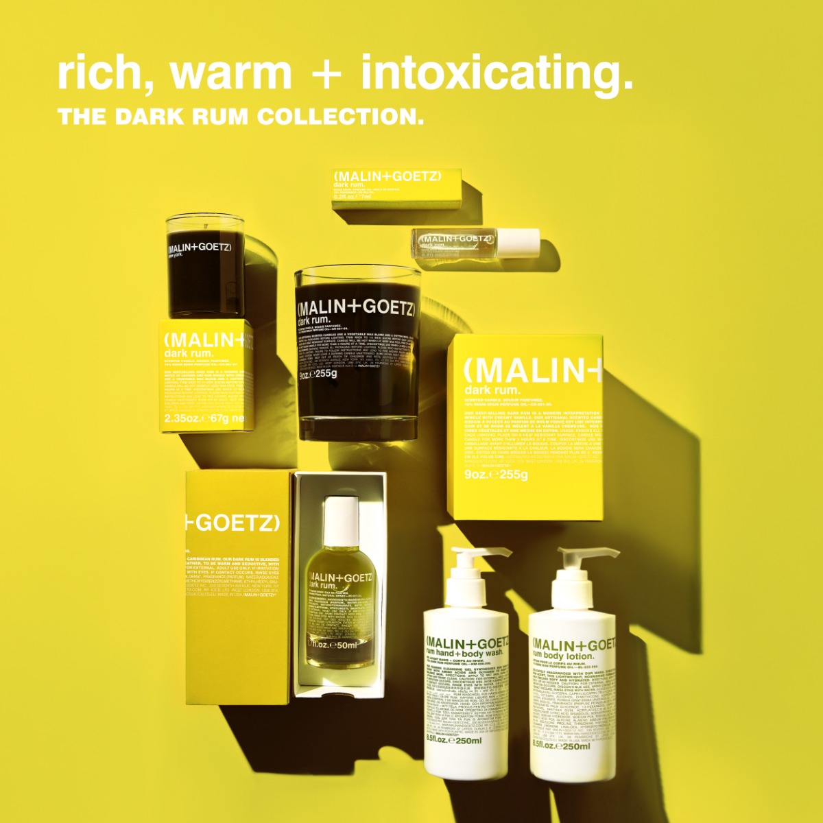 rum body lotion. 5
