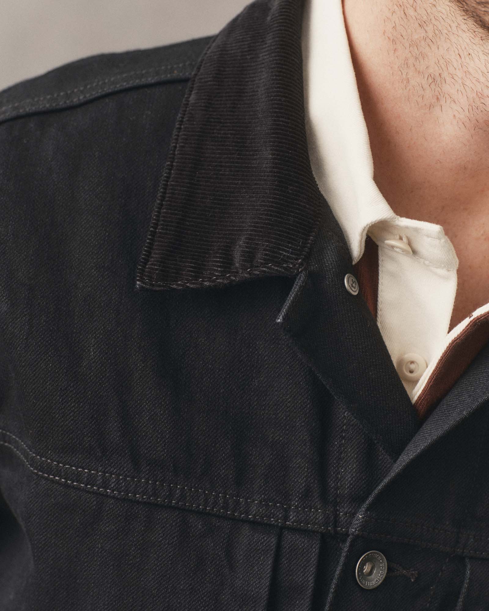 The Ryder Jacket in Rinsed Black Organic Selvedge 3
