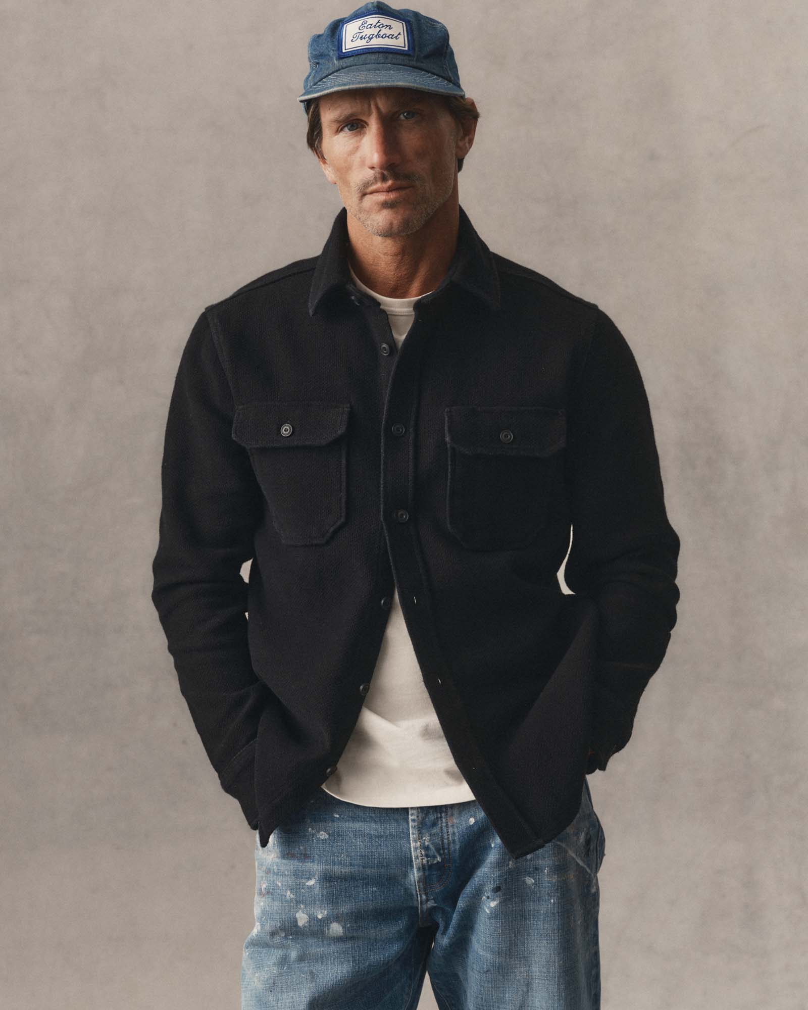 The Division Shirt in Black Indigo 2