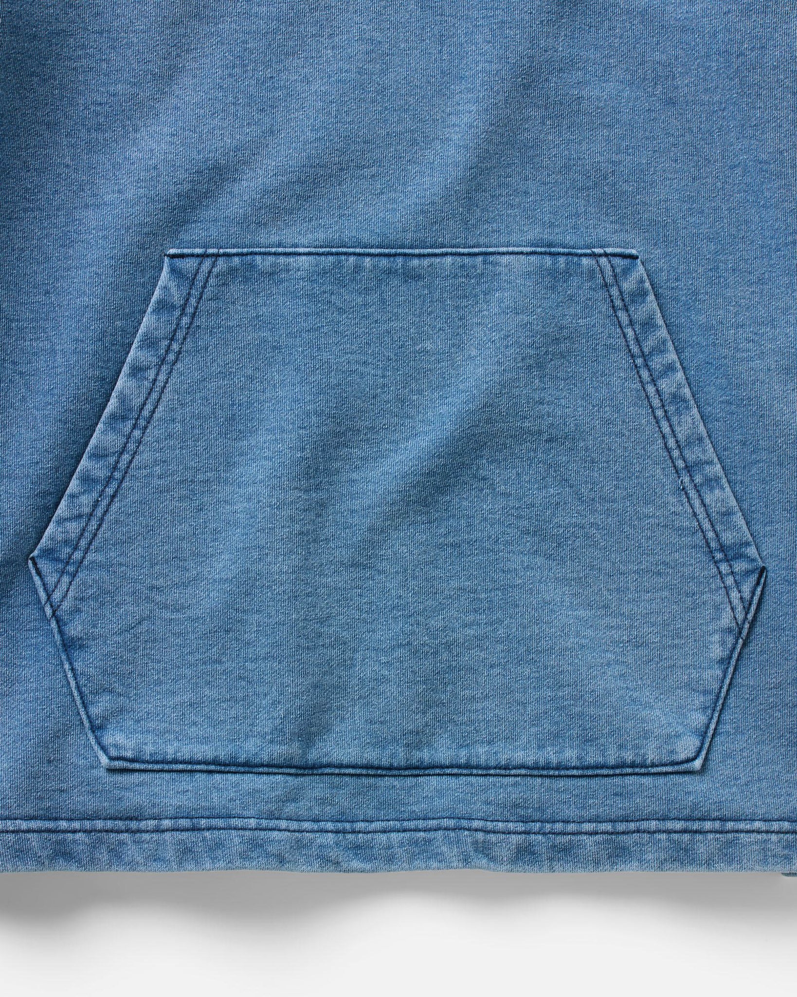 The Baja Pullover in Washed Indigo Terry 6