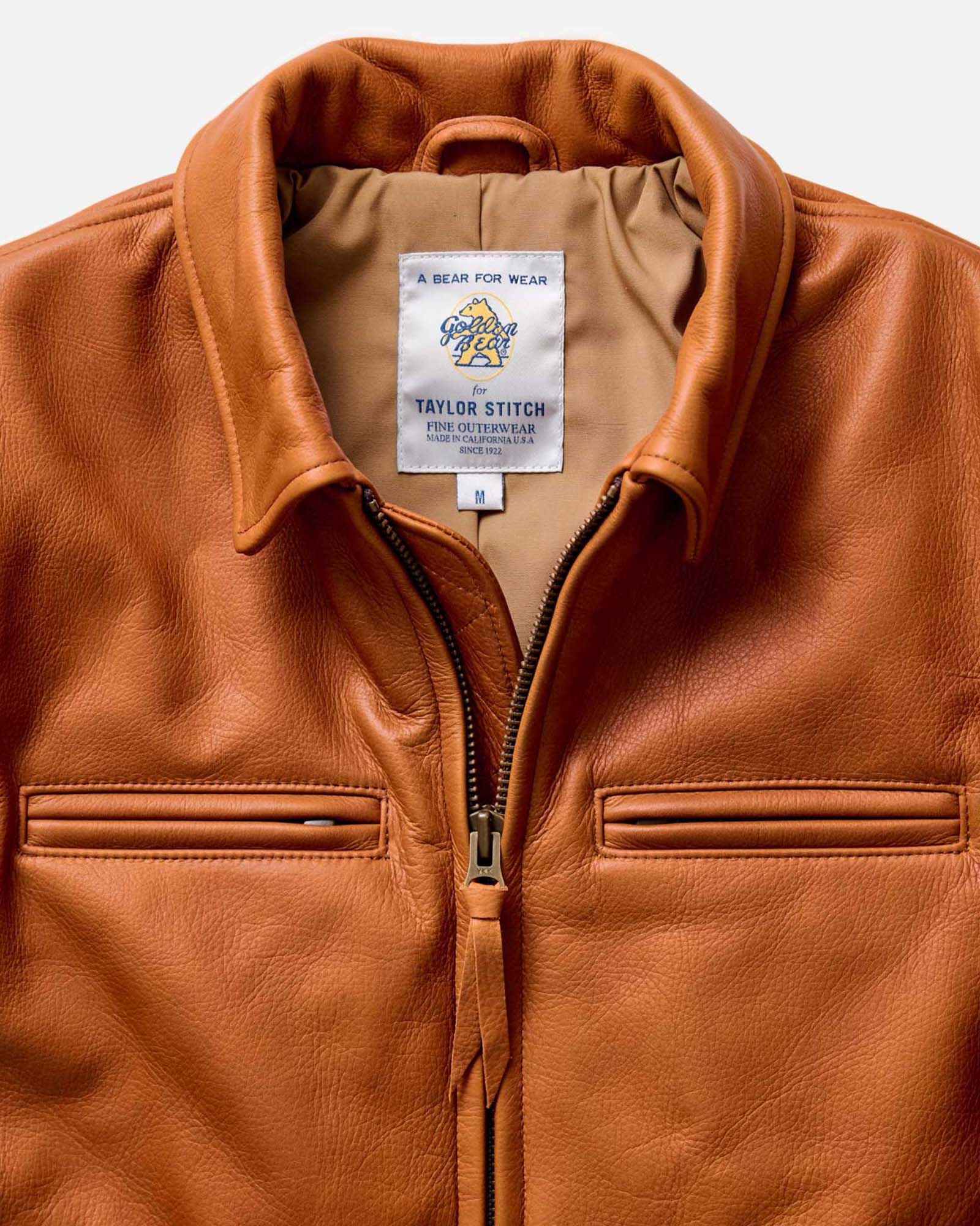 The Moto Jacket in Whiskey Steerhide 5