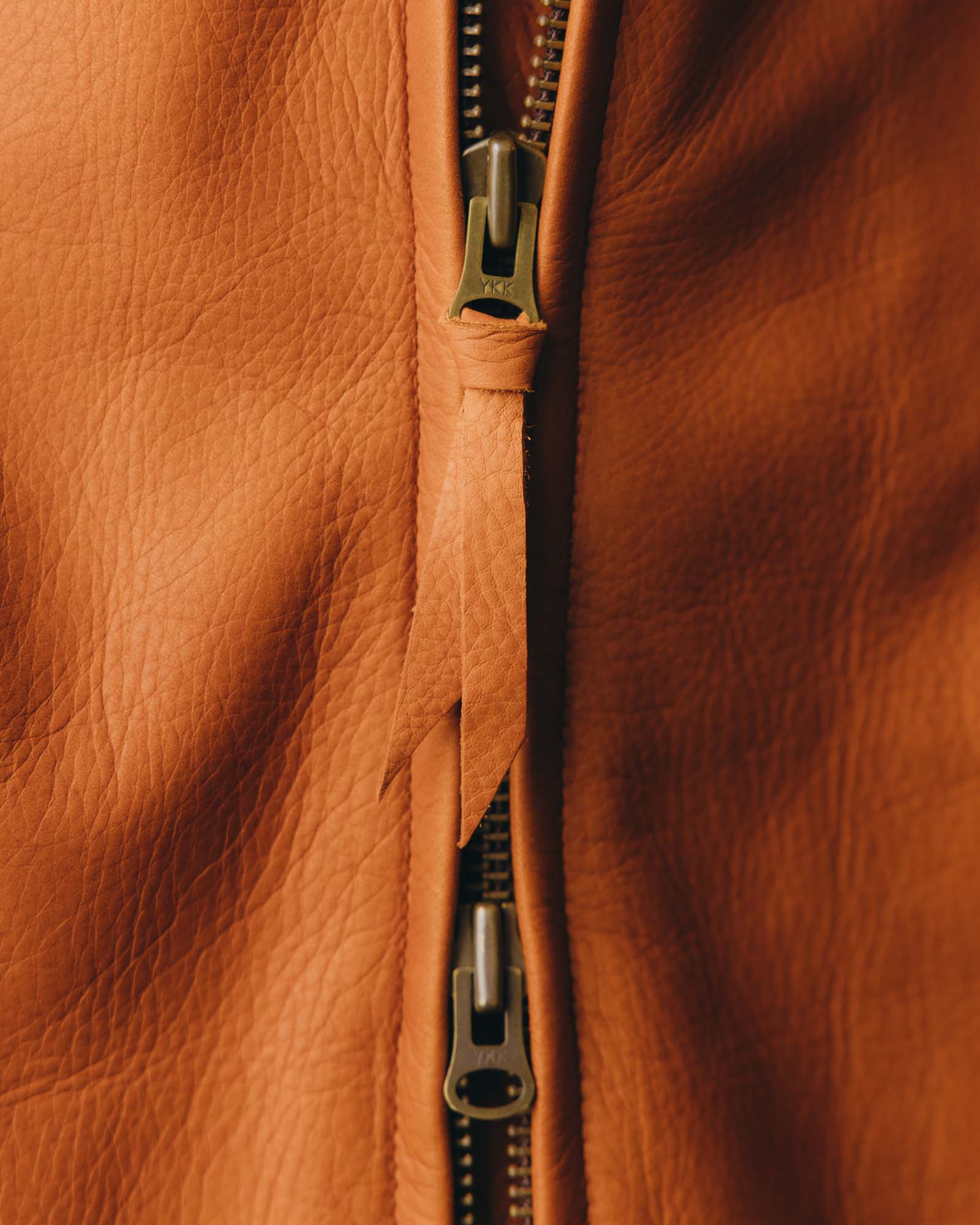 The Moto Jacket in Whiskey Steerhide 3