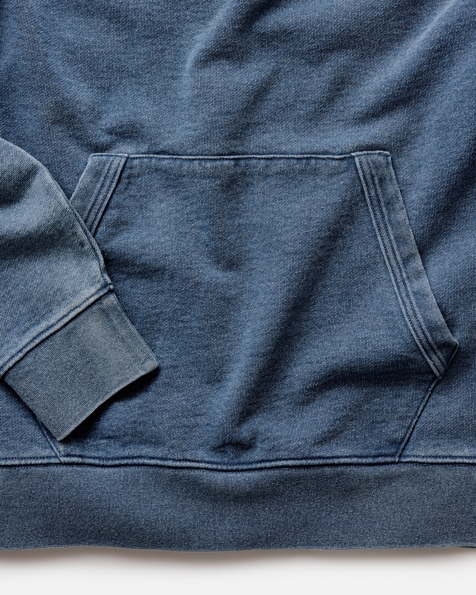 The Sunset Hoodie in Washed Indigo Terry 6