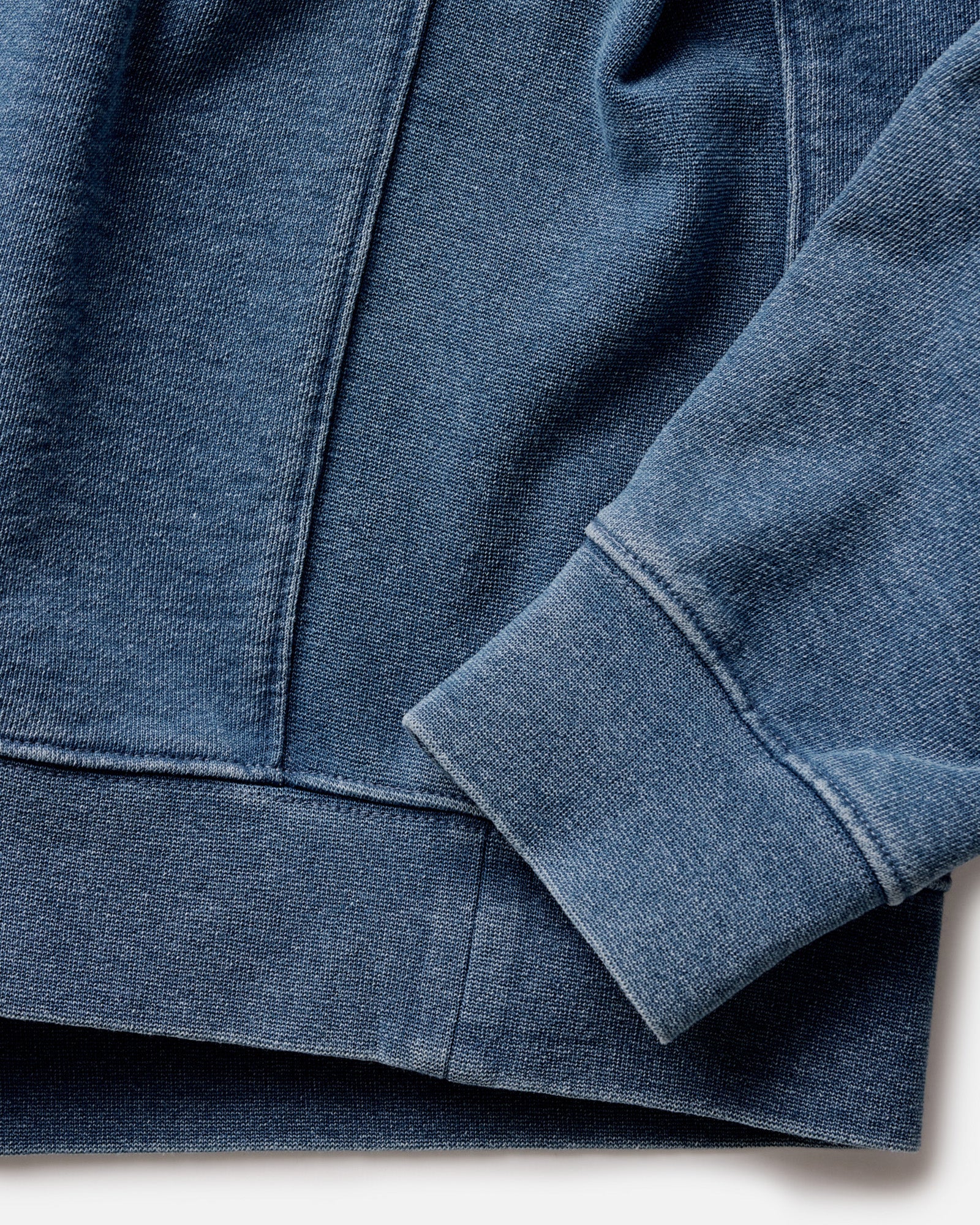 The Sunset Crew in Washed Indigo Terry 6