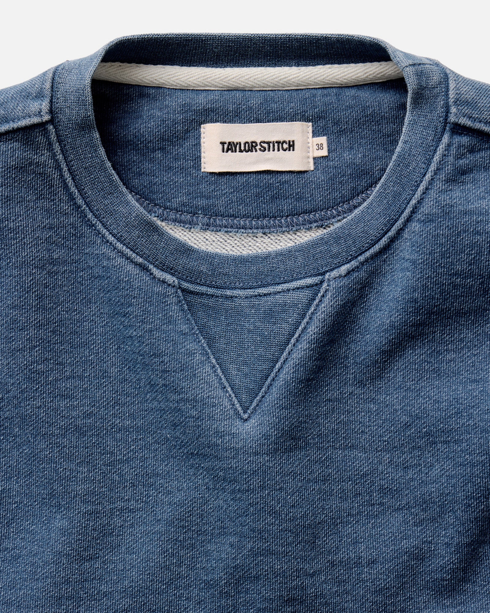 The Sunset Crew in Washed Indigo Terry 5