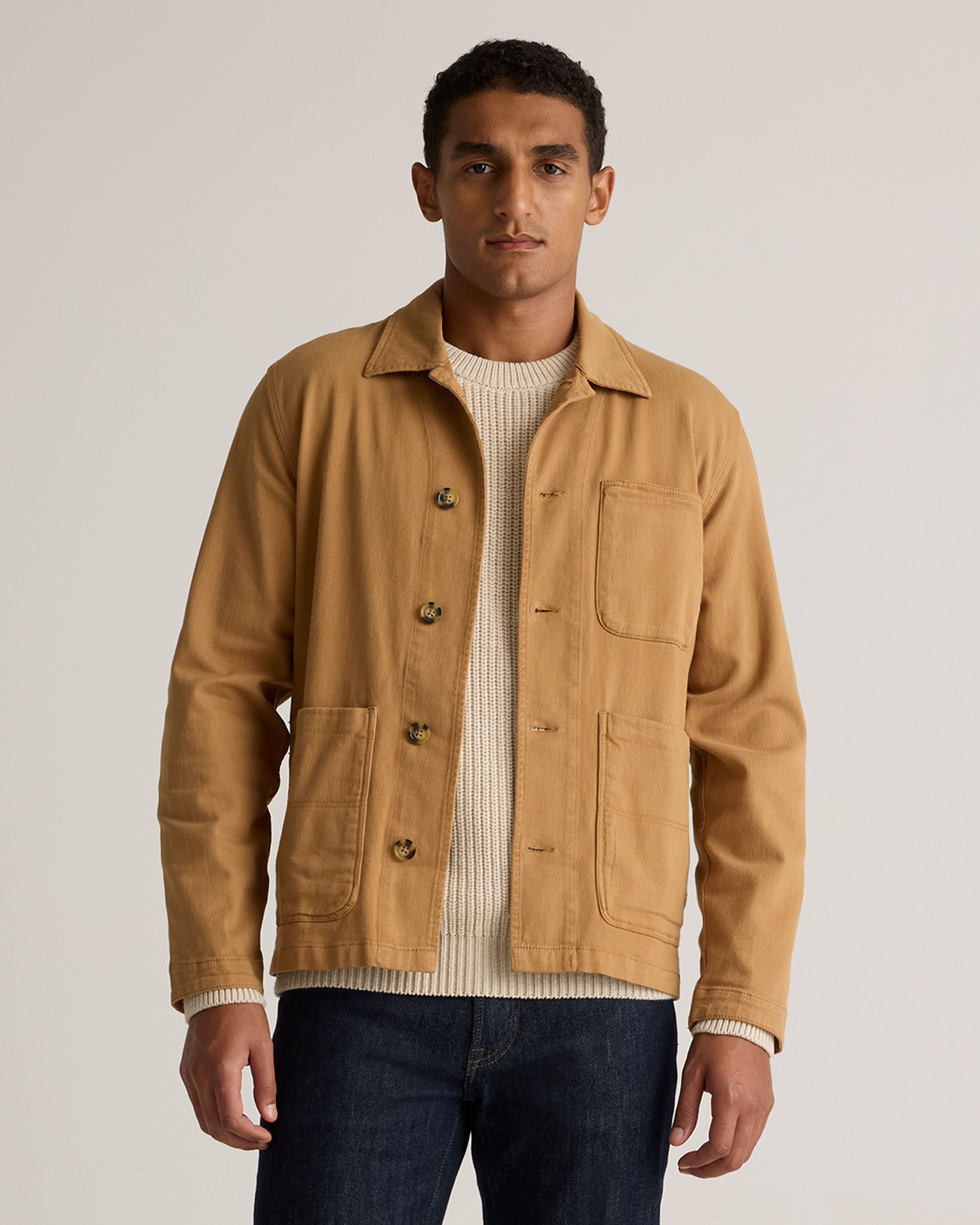 Organic Comfort Stretch Chore Jacket Tobacco