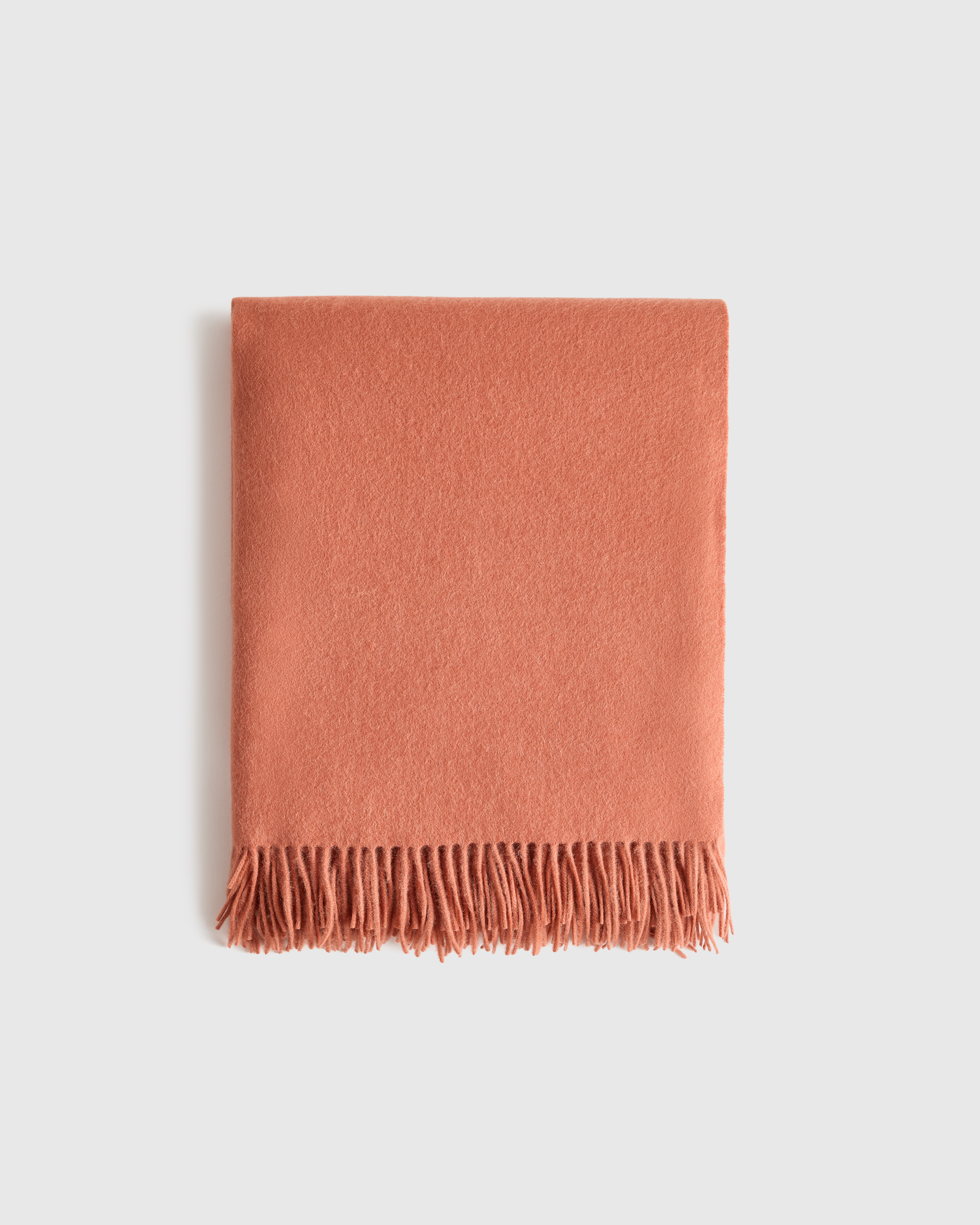 Mongolian Cashmere Throw Persimmon
