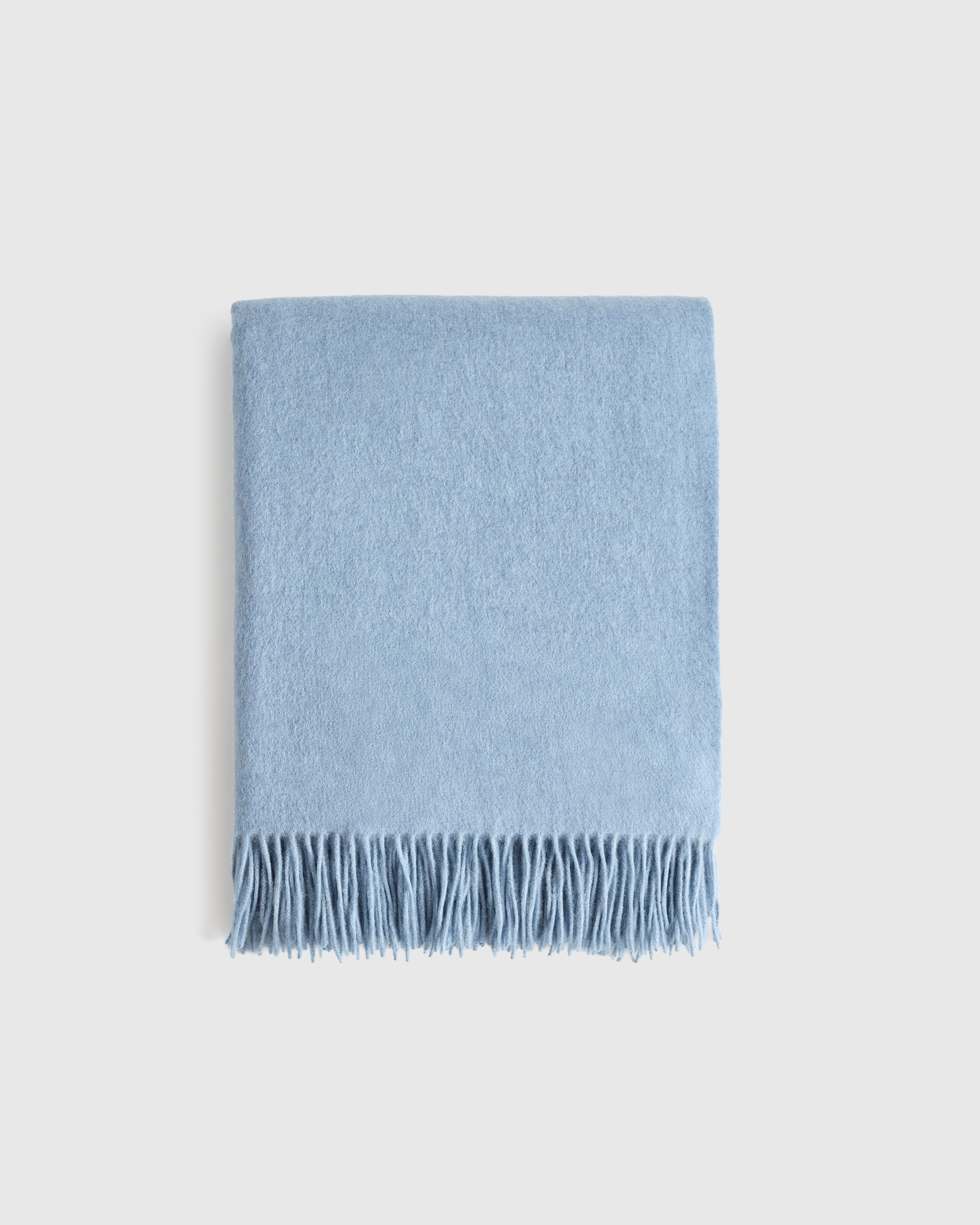 Mongolian Cashmere Throw Faded Denim