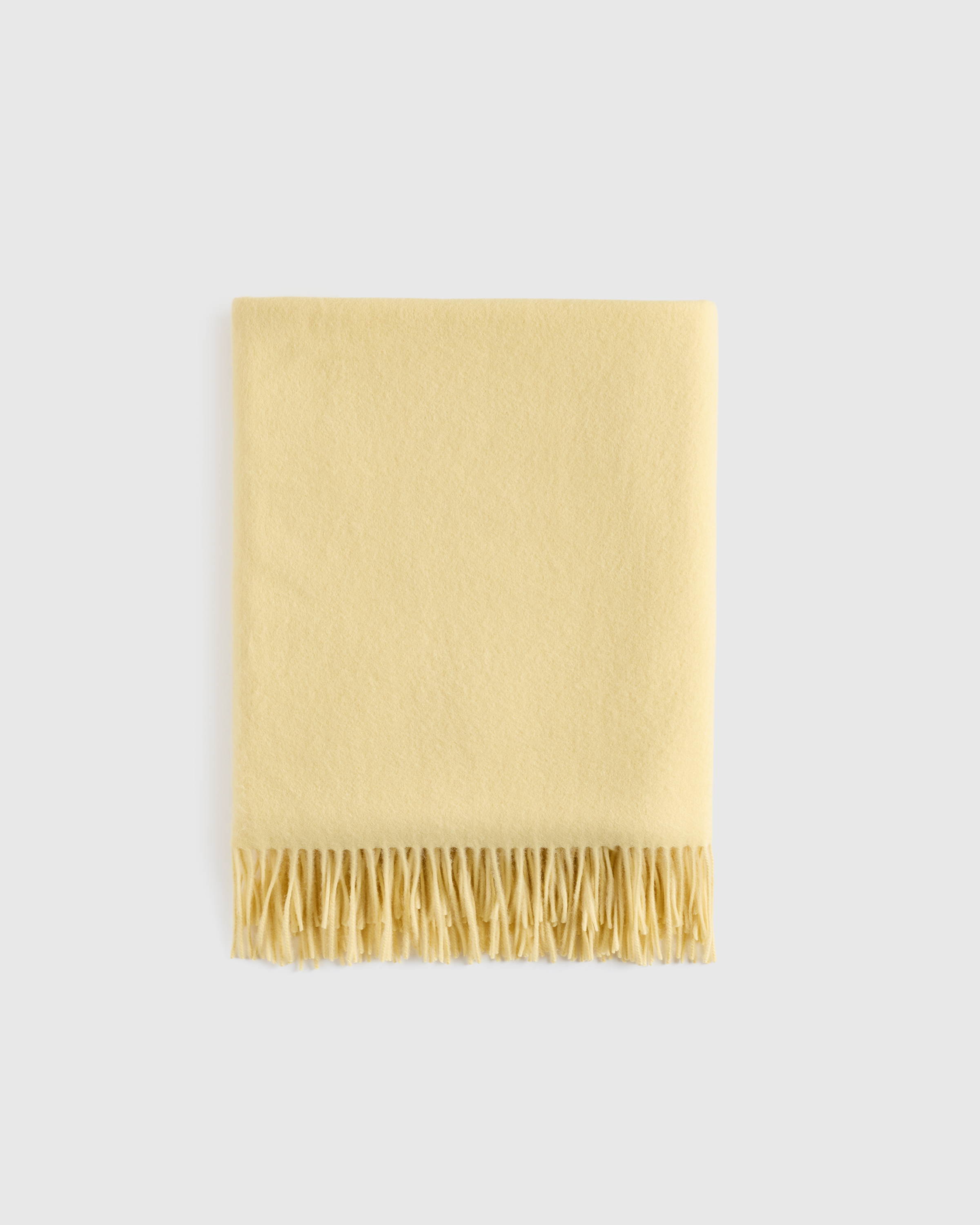 Mongolian Cashmere Throw Limoncello