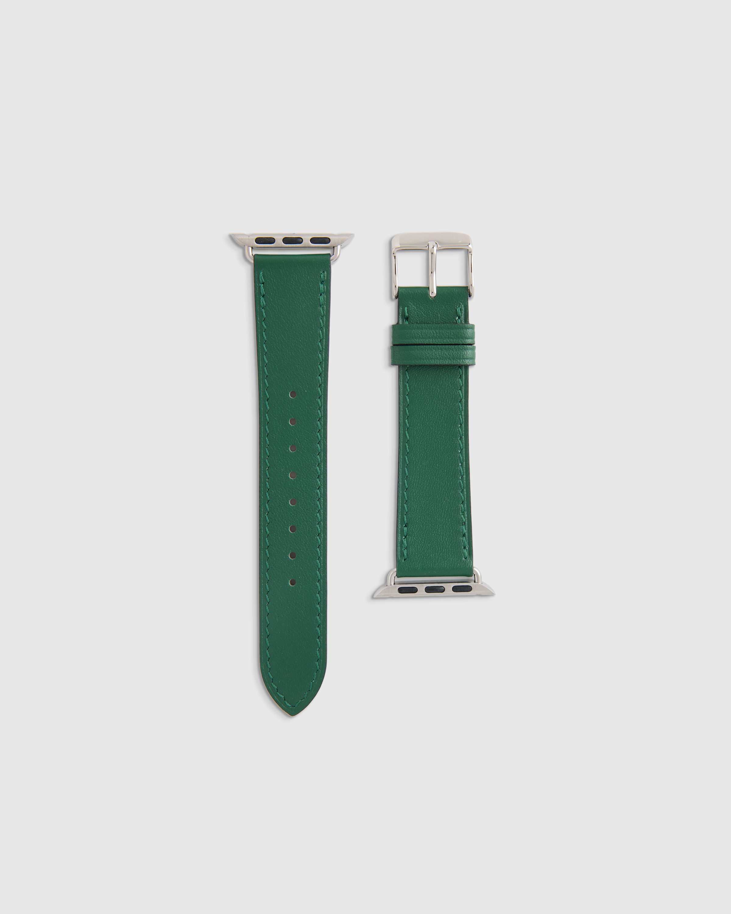 Leather Smartwatch Band Dark Green