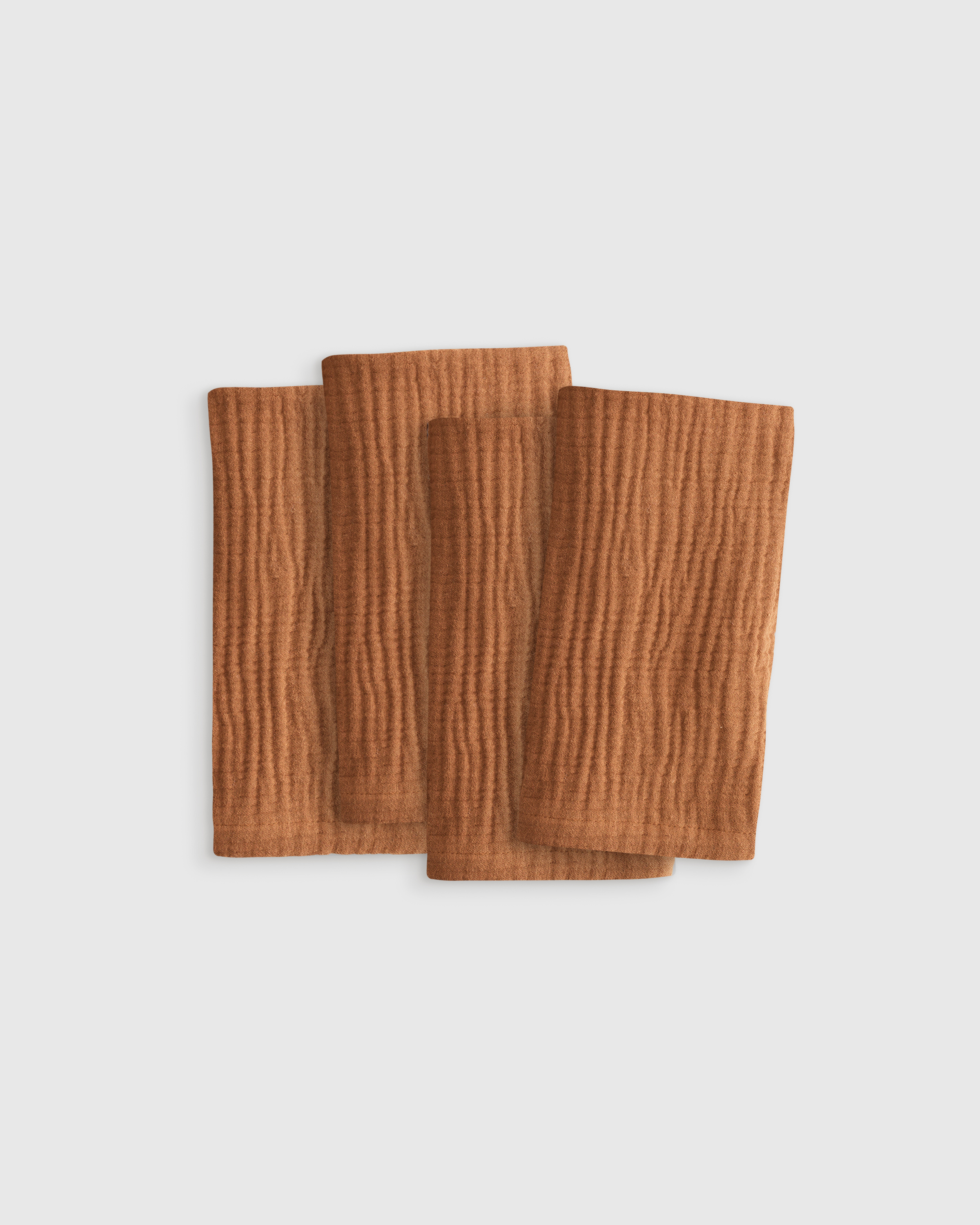 Organic Cotton Gauze Napkins, Set of 4 Terracotta