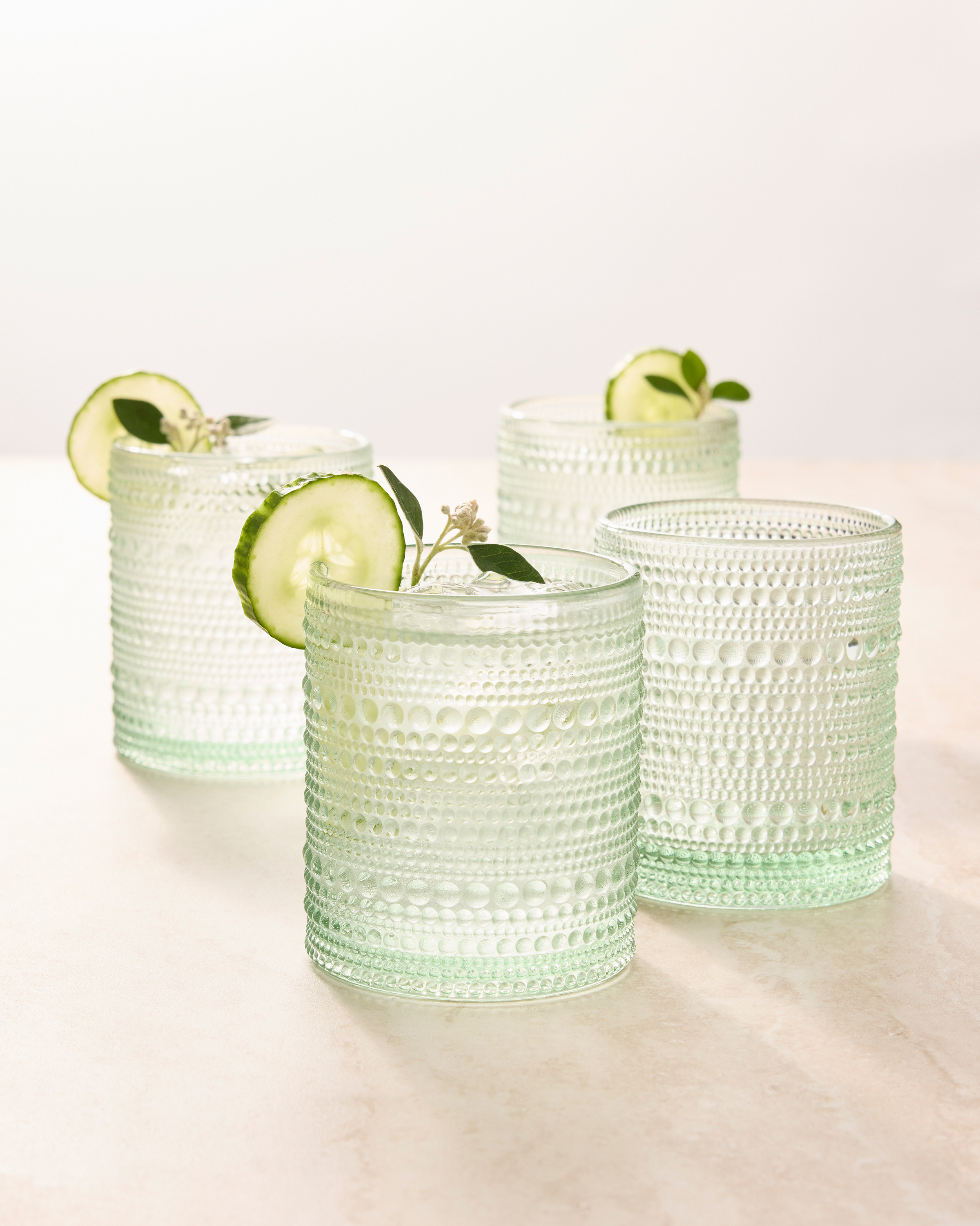 Jupiter Short Glass Tumbler, Set of 6 Sage