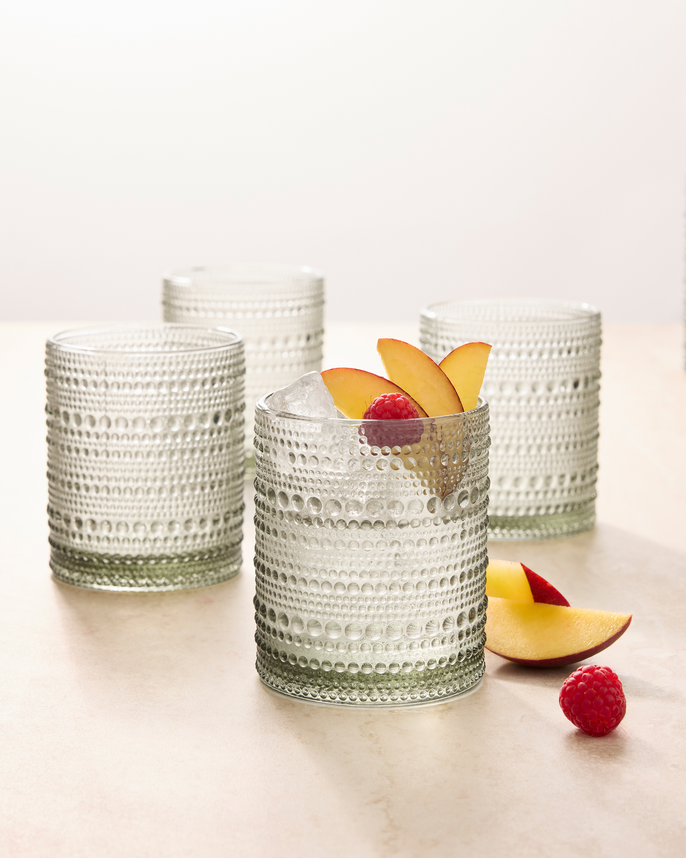 Jupiter Short Glass Tumbler, Set of 6 Grey