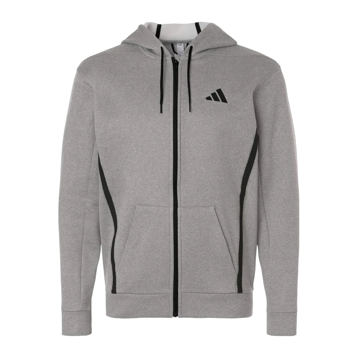 Adidas Men's Game & Go Fleece Full-Zip Hooded Sweatshirt