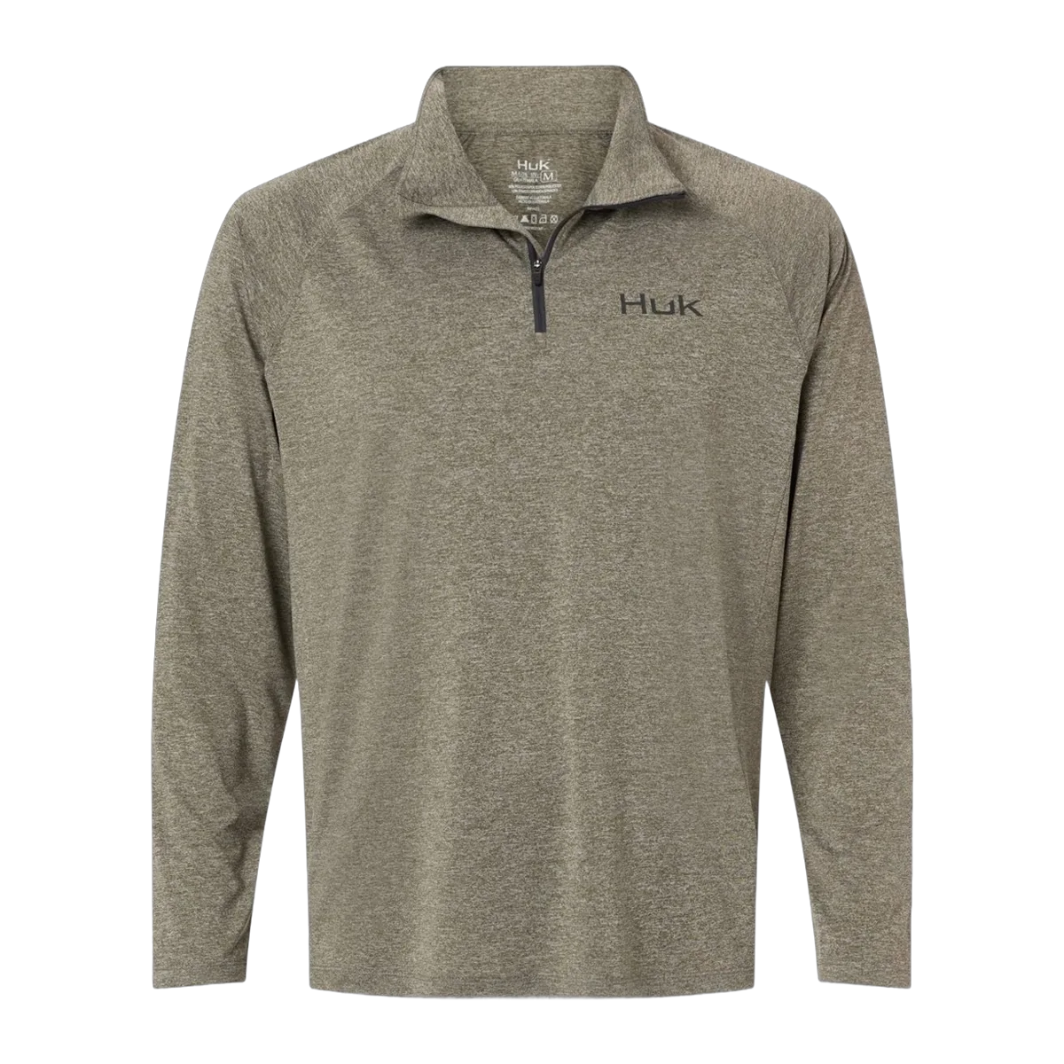 HUK Men's Airweight Heather Quarter-Zip Pullover
