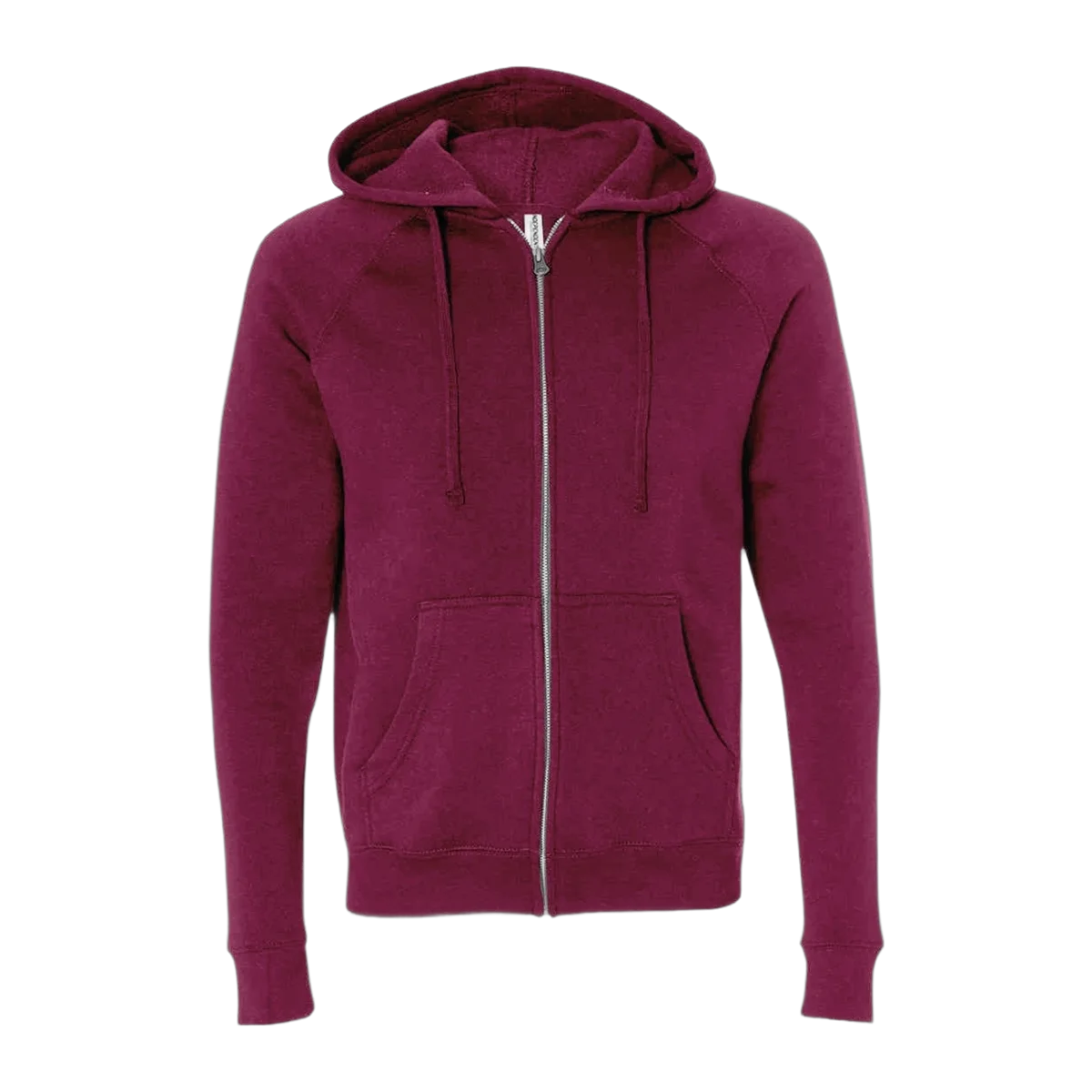 Independent Trading Co. Unisex Special Blend Raglan Full-Zip Hooded Sweatshirt