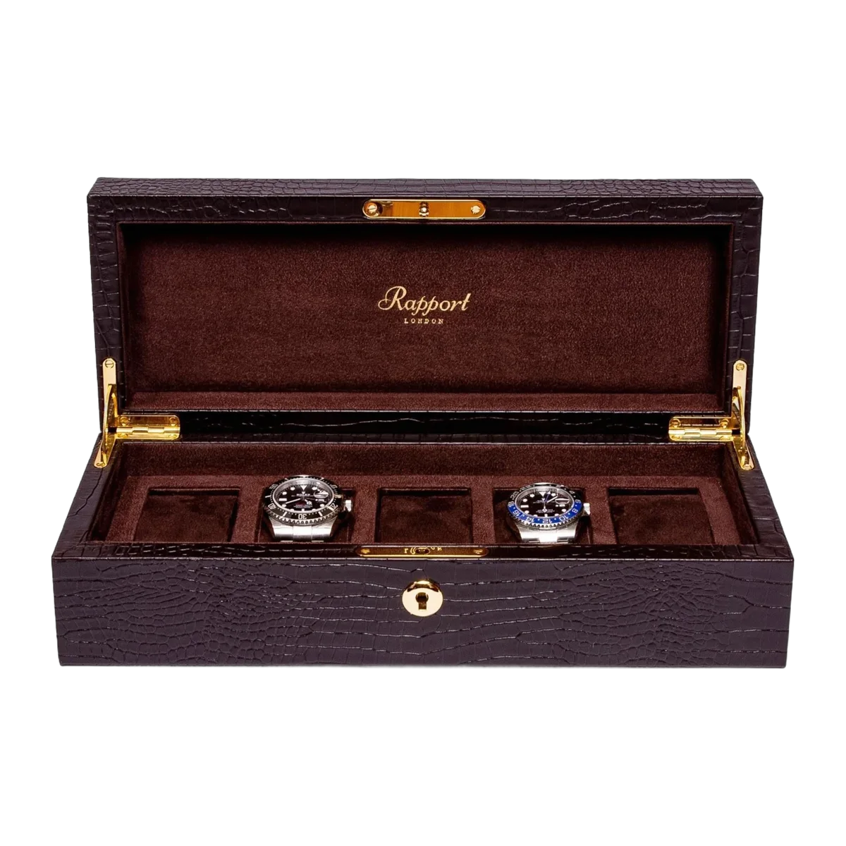 Brompton Leather Five-Piece Watch Box