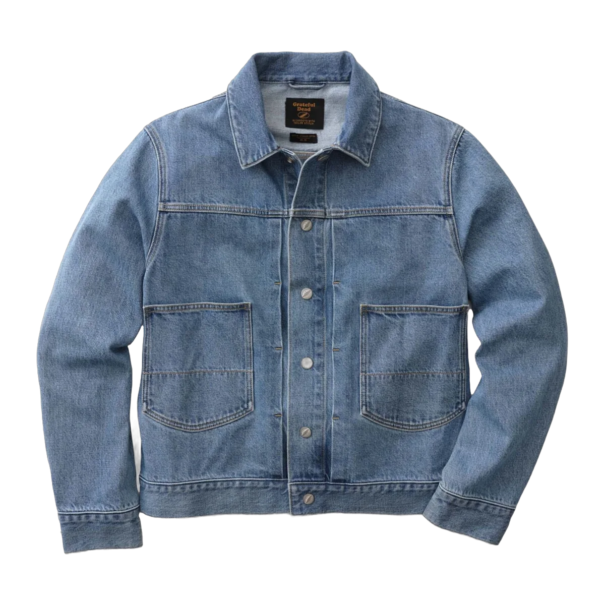 The Haight Jacket in Light Wash Hemp Denim