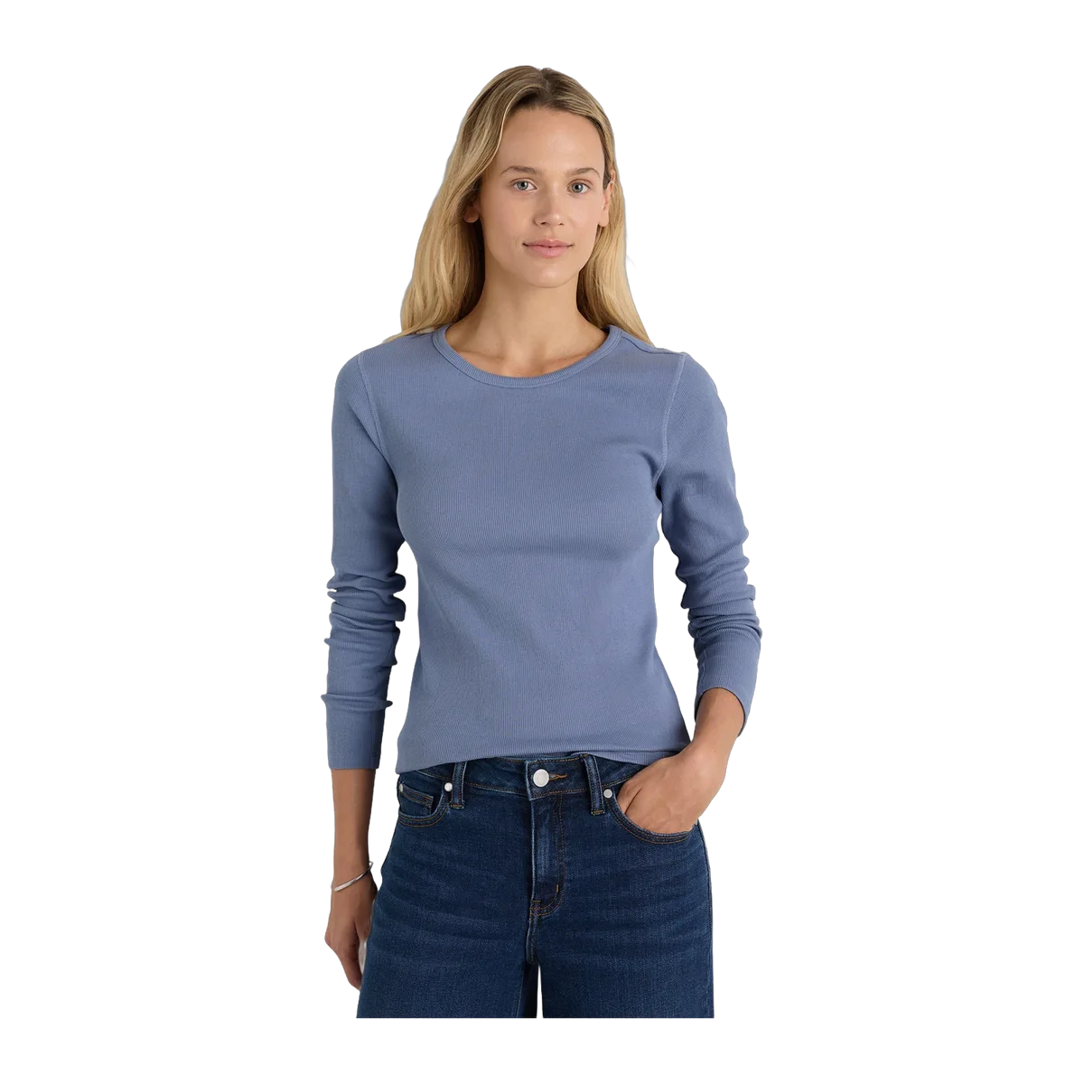 Organic Cotton Micro-Rib Long Sleeve Tee