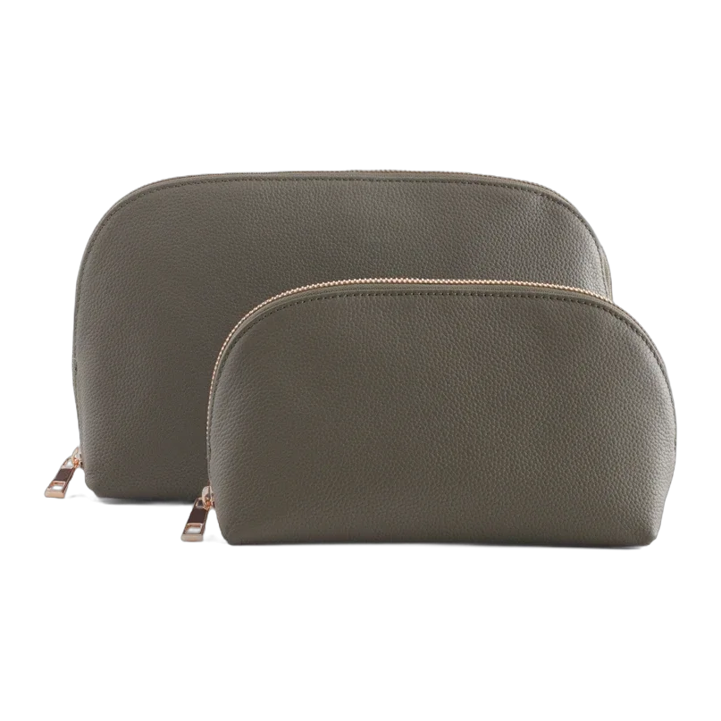 Italian Leather Pouch Travel Set