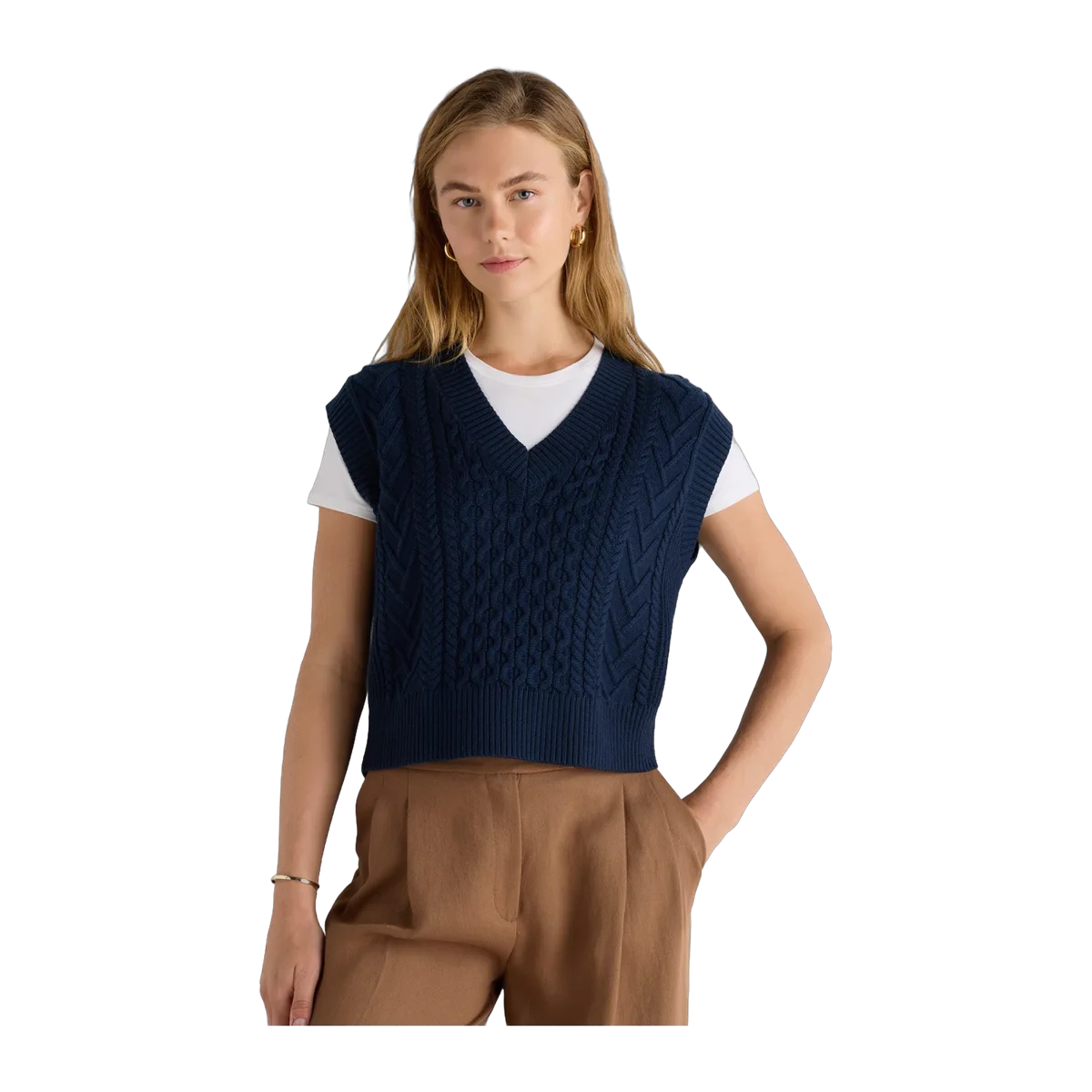 Australian Merino Wool Cable Sweater Vest