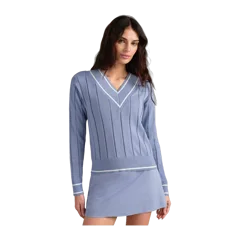 Varsity Cable Knit Sweater