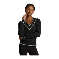 Varsity Cable Knit Sweater