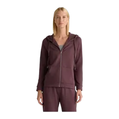SuperSoft Fleece Full-Zip Hoodie Dried Fig