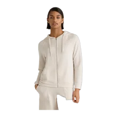 SuperSoft Fleece Full-Zip Hoodie Off-White