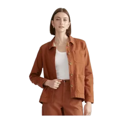 Organic Comfort Stretch Chore Jacket Rust